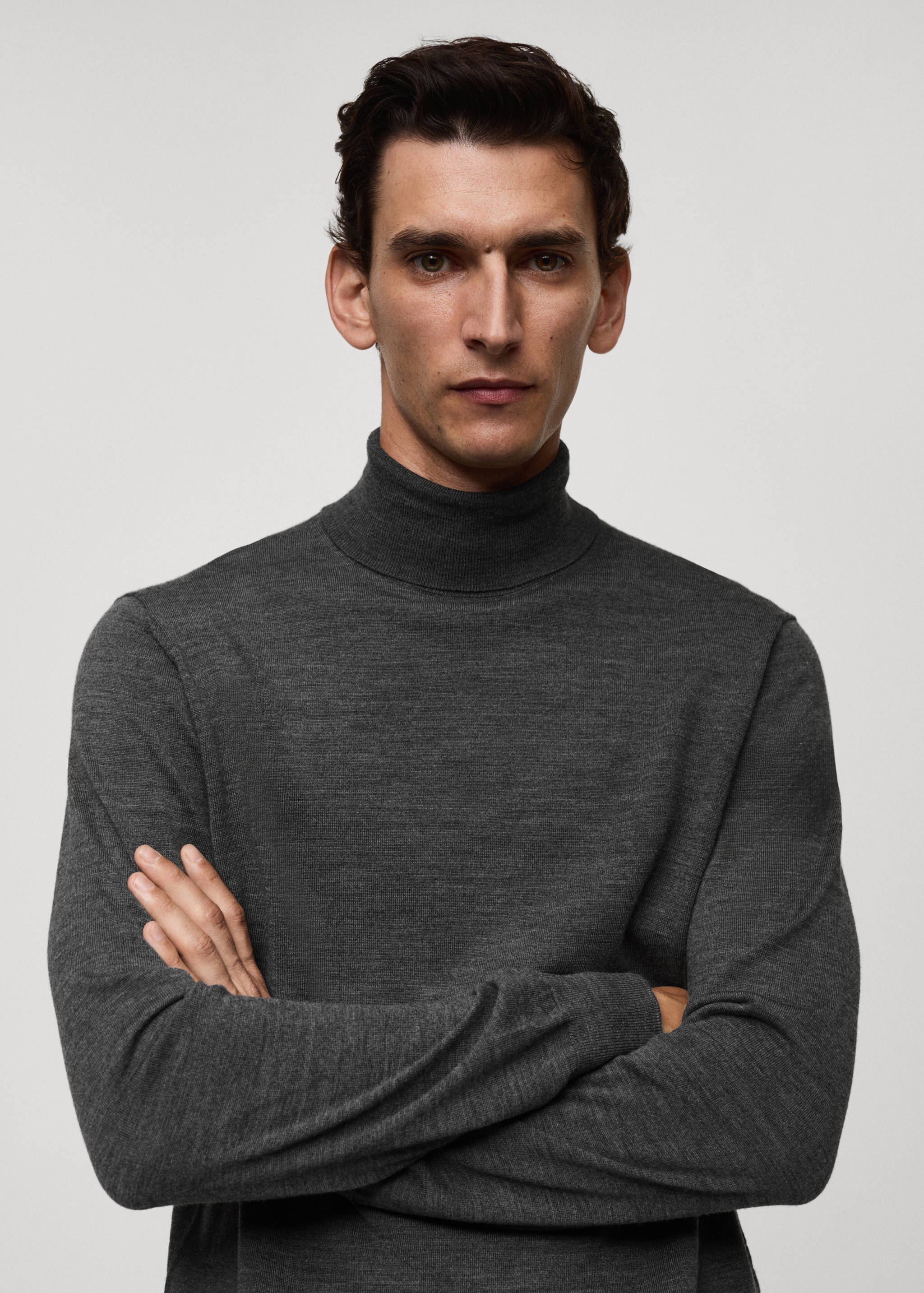 100% merino wool turtleneck sweater - Details of the article 1