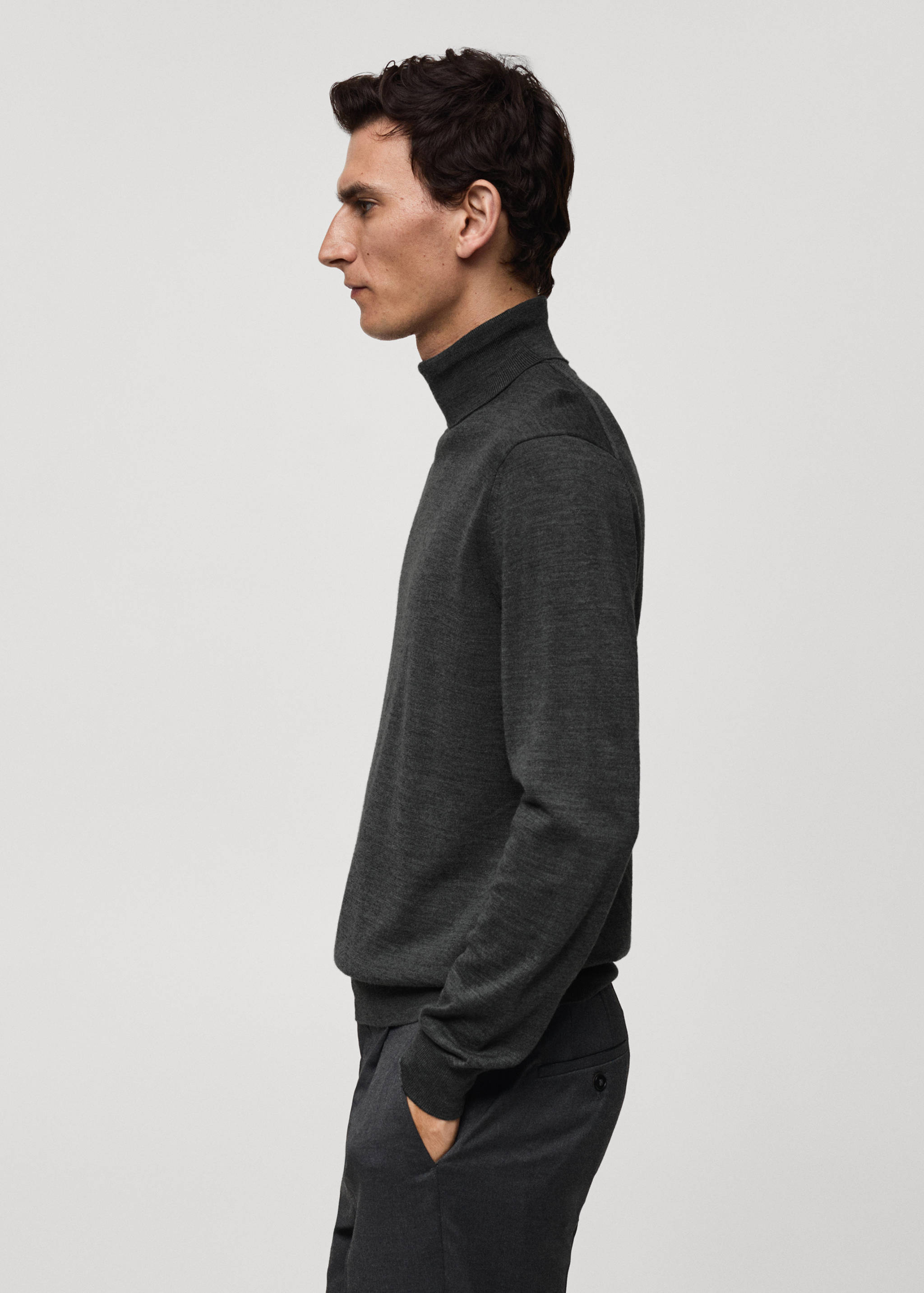 100% merino wool turtleneck sweater - Details of the article 6