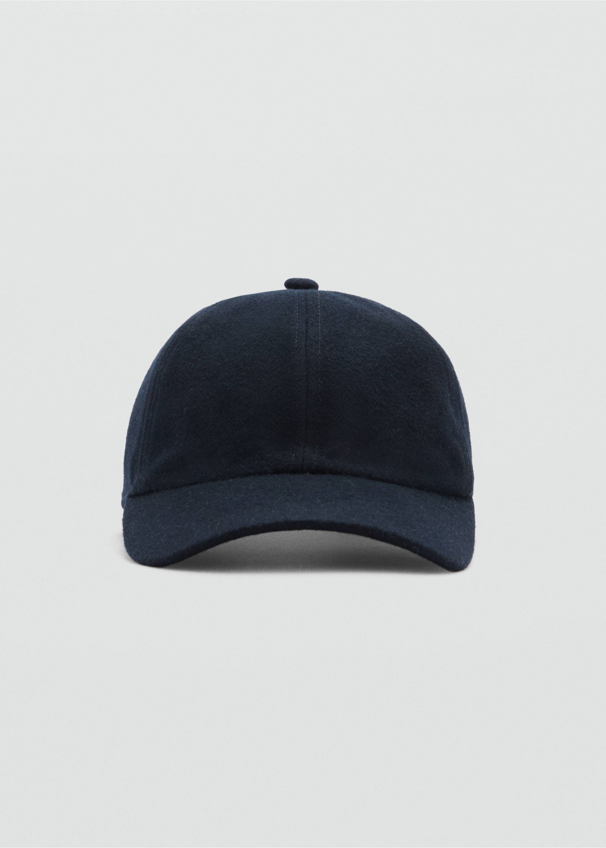 Casquette en laine - Plan moyen, Bleu marine foncé. Ref: 77015979-00.