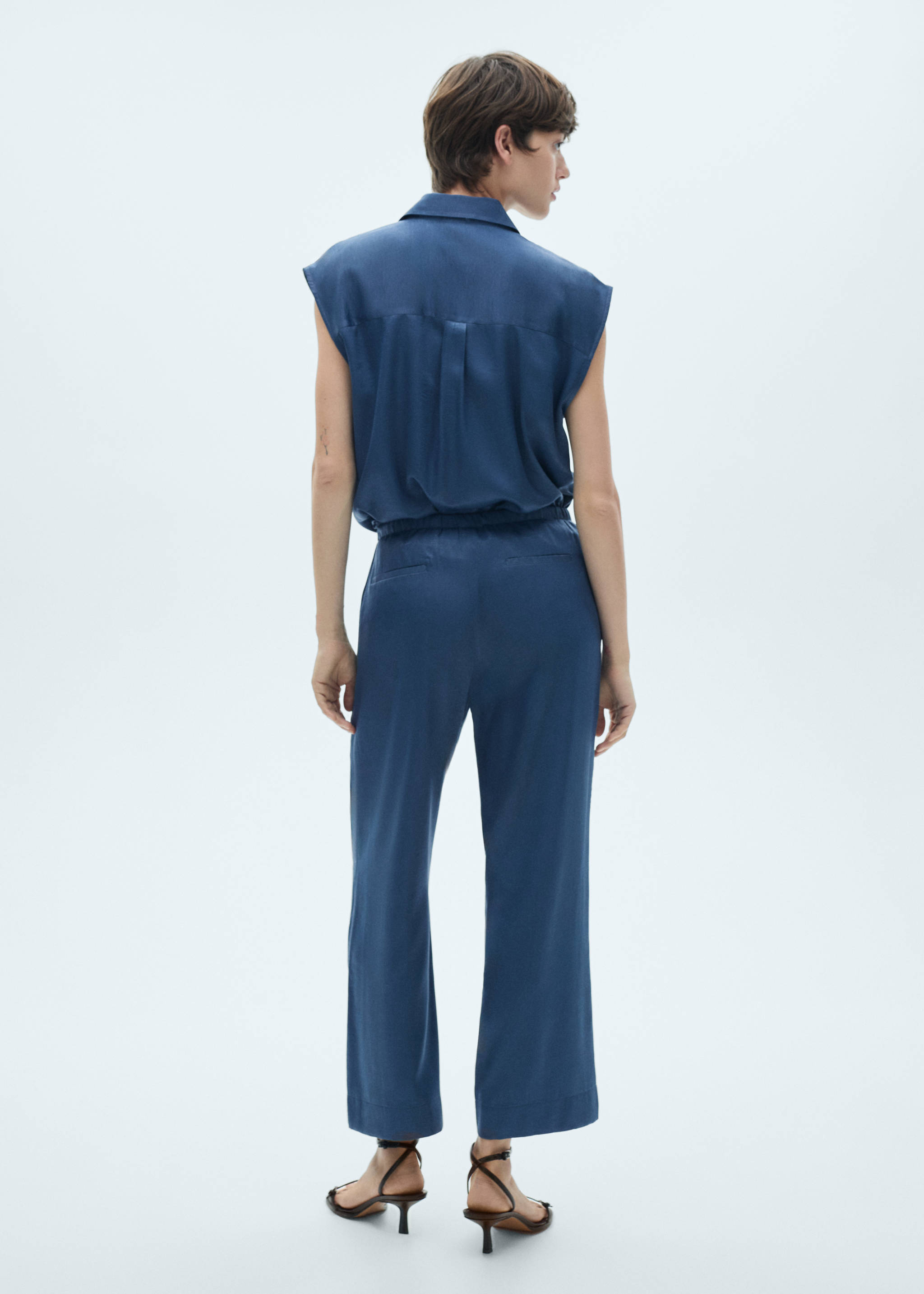 7/8-Hose aus Satin - Rückseite des Artikels