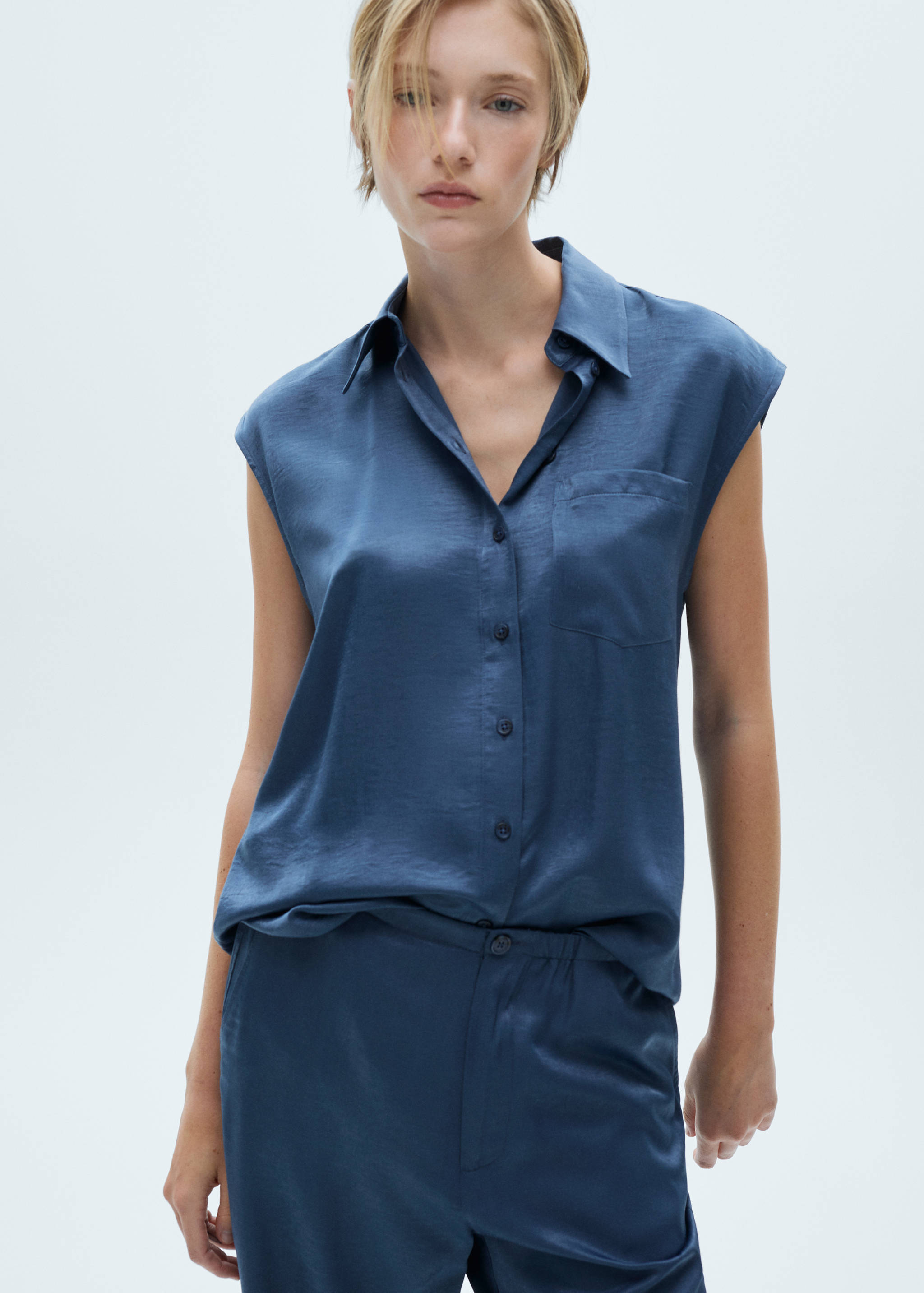 7/8-Hose aus Satin - Detail des Artikels 1