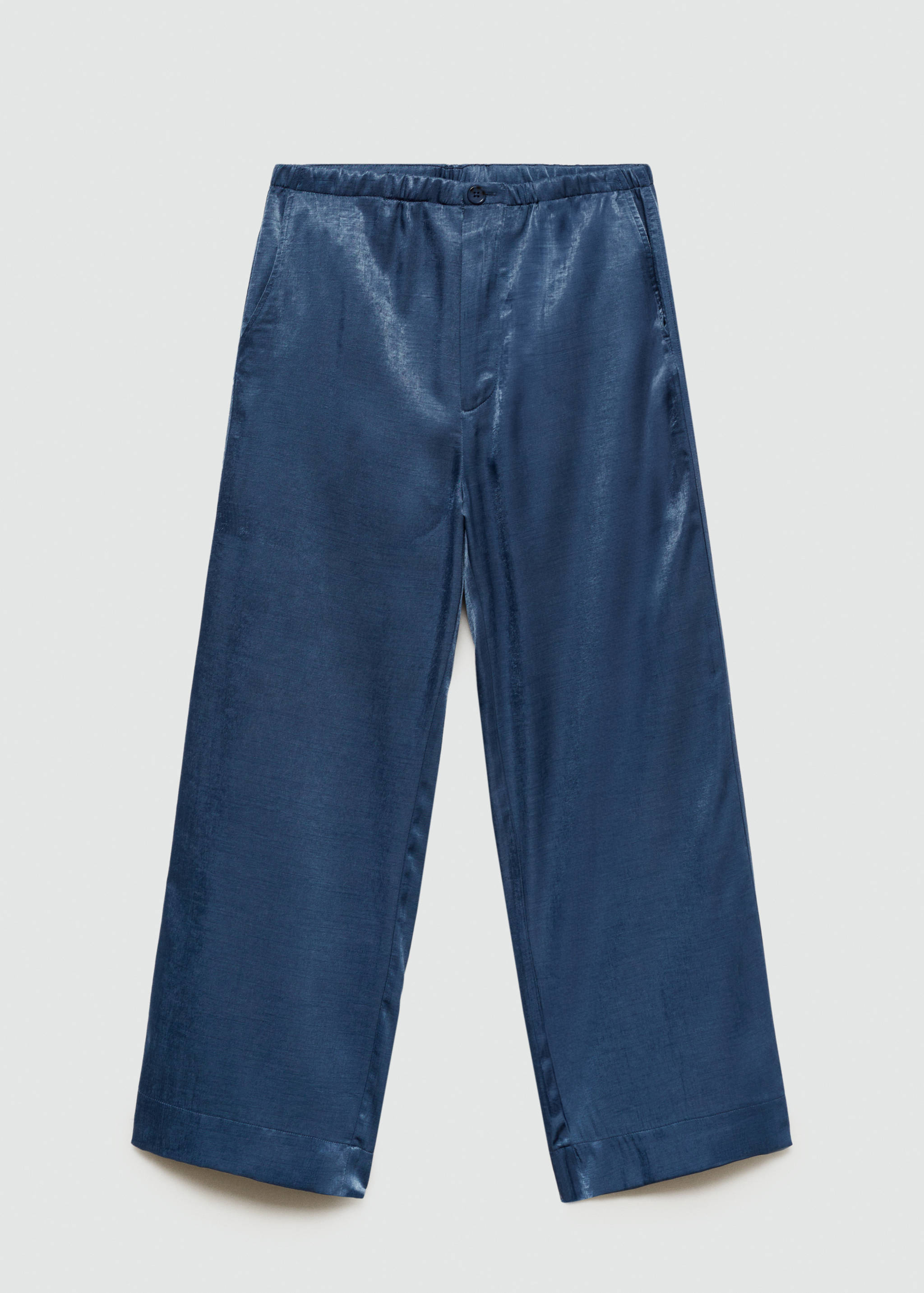 Satin crop trousers - Article without model