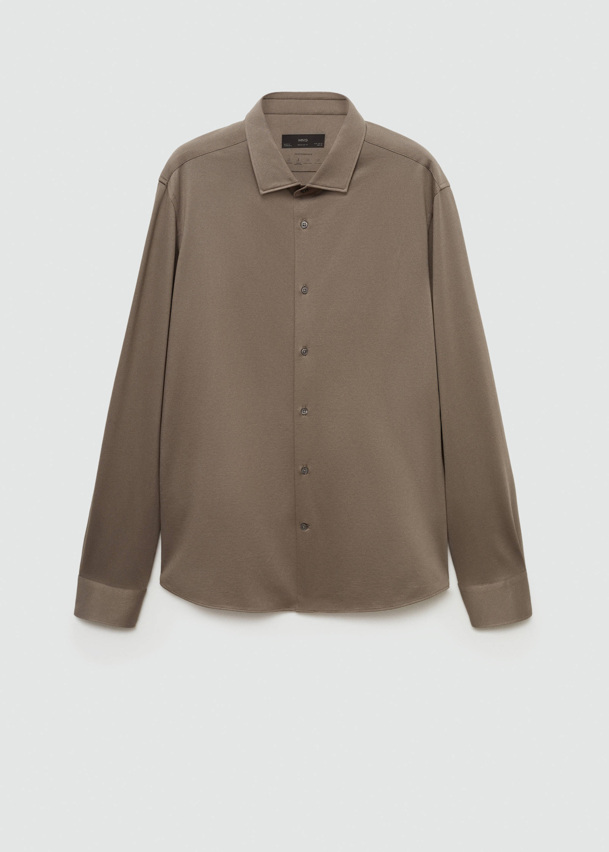 Crease-resistant regular-fit shirt - Article without model