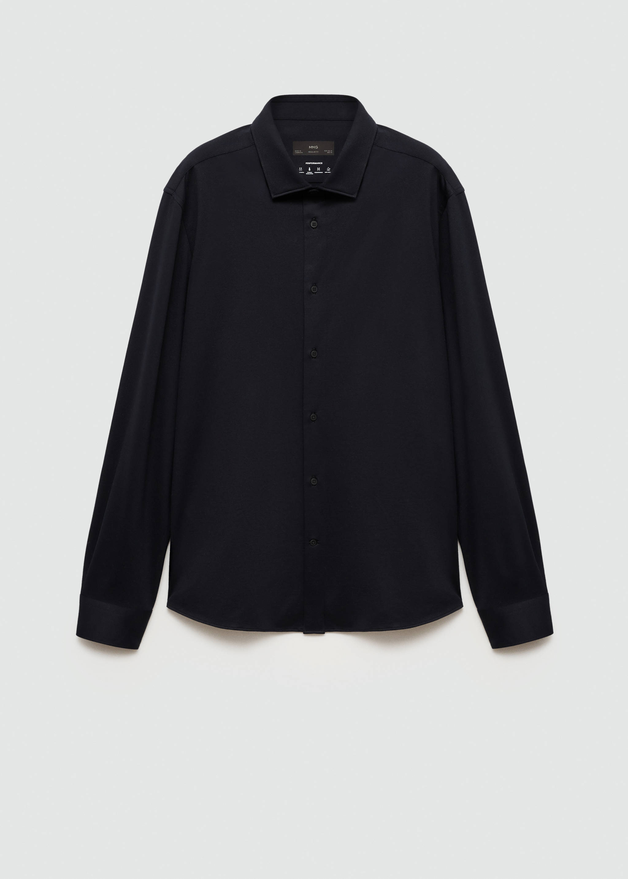 Crease-resistant regular-fit shirt - Article without model