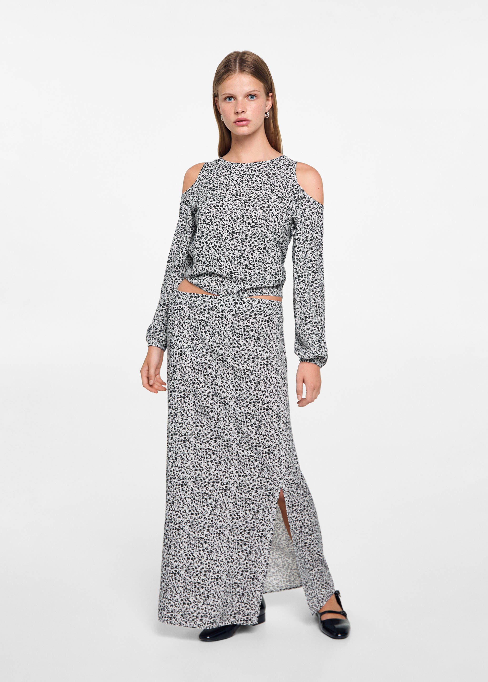 Animal-Print-Bluse - Allgemeine Ansicht