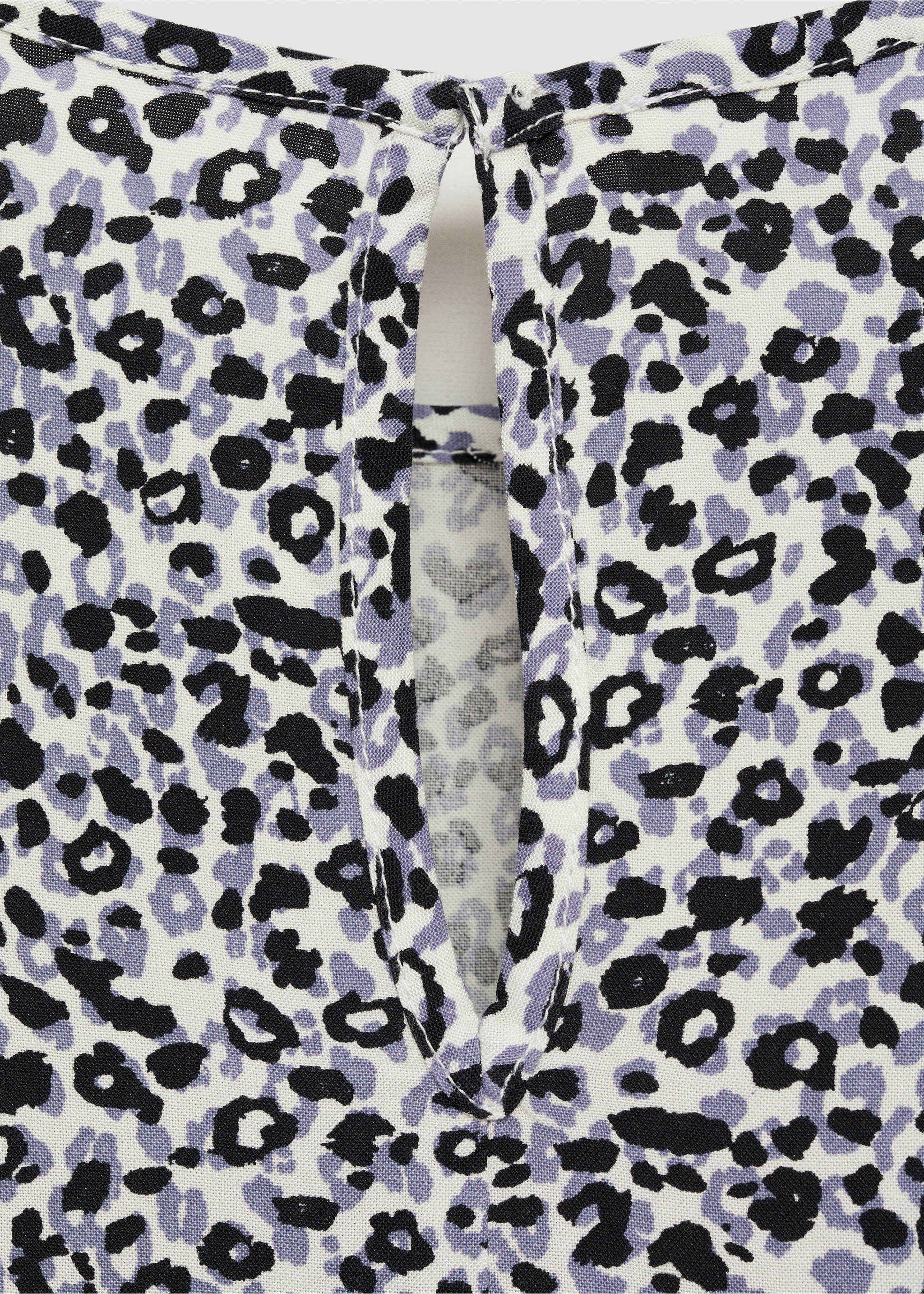 Animal-Print-Bluse - Detail des Artikels 0, Dunkles Marineblau. Ref: 77015990-00.