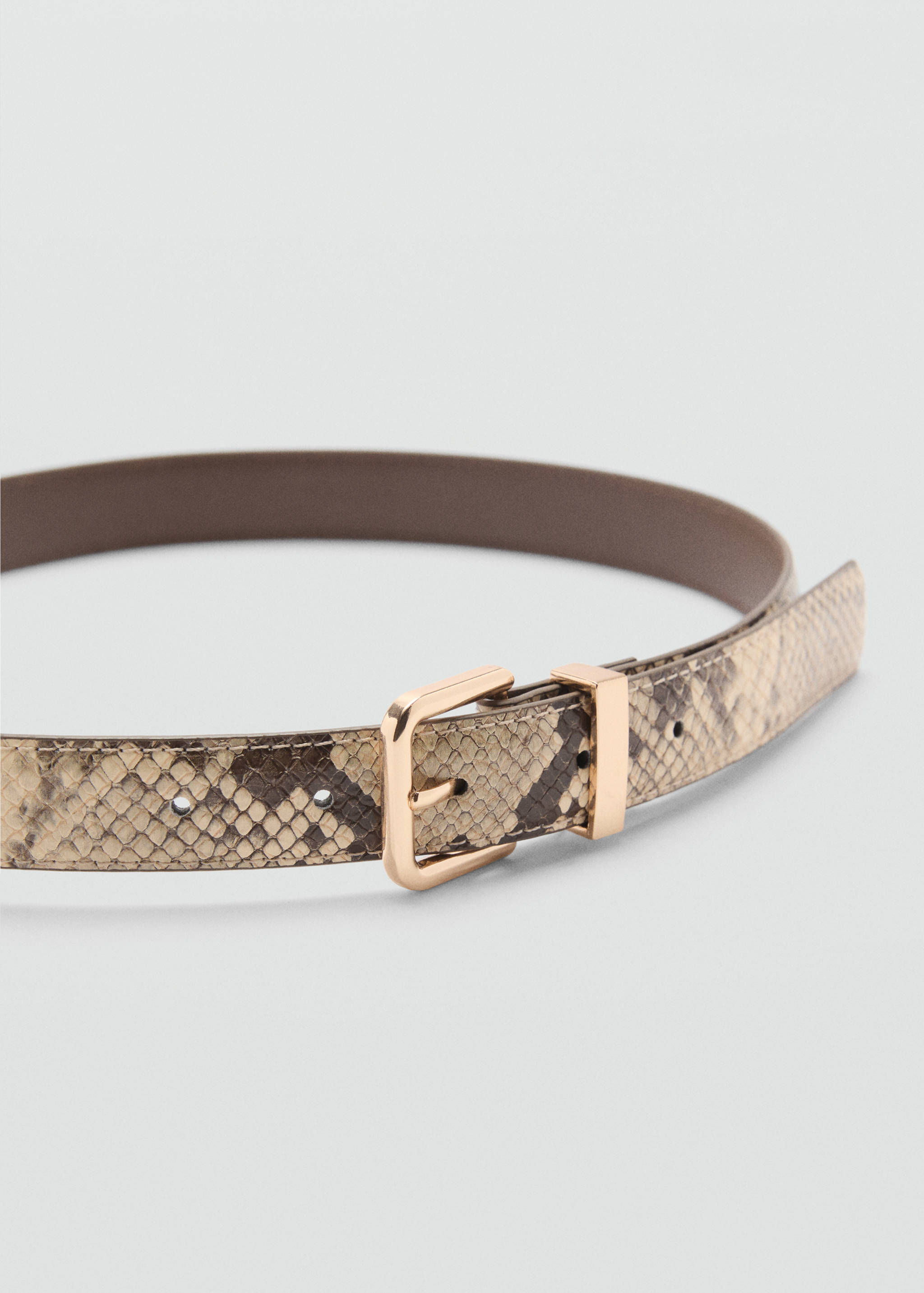 Snake-effect belt - Medium plane