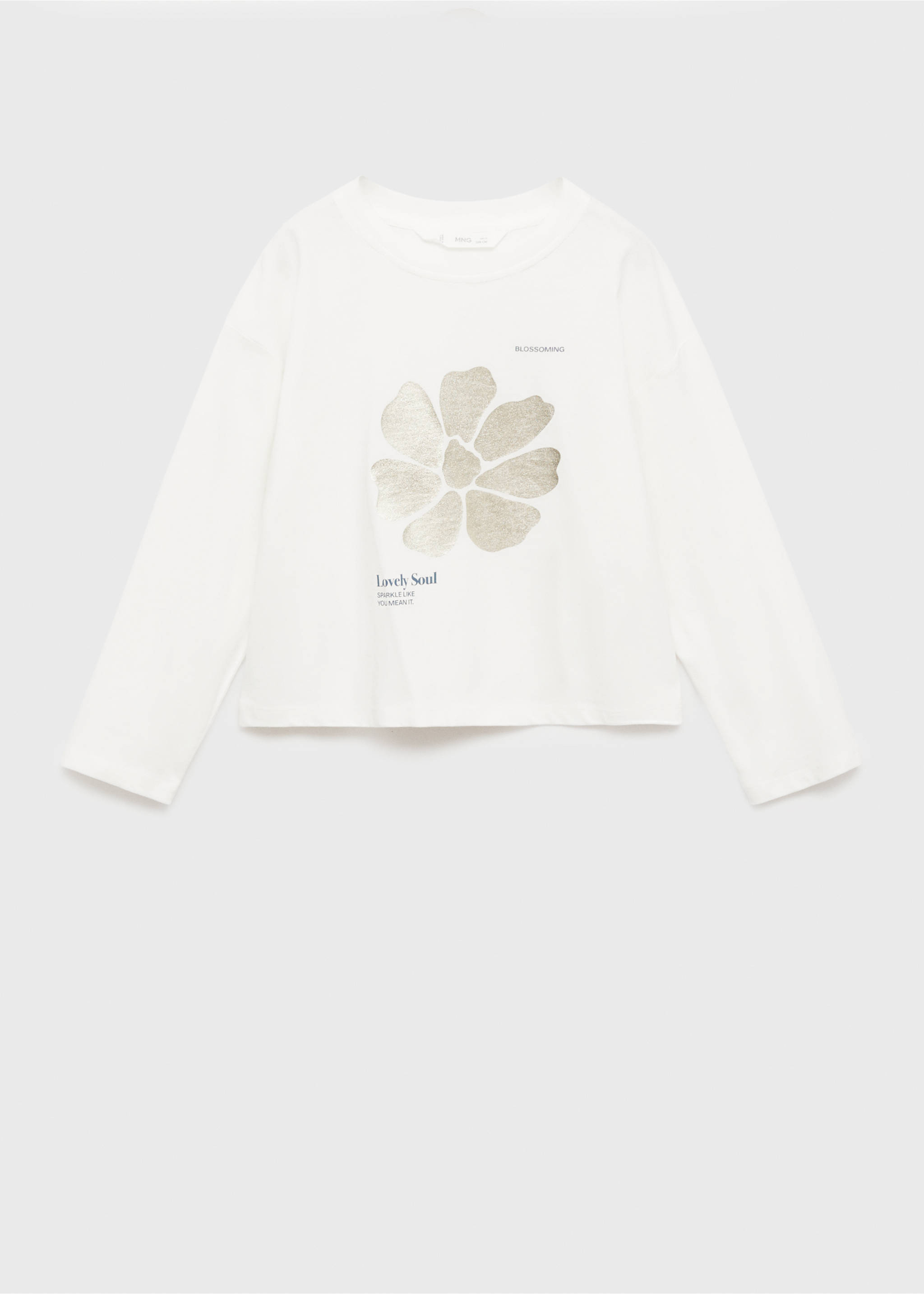 T-shirt coton imprimé - Article sans modèle, Blanc cassé. Ref: 77016008-00.