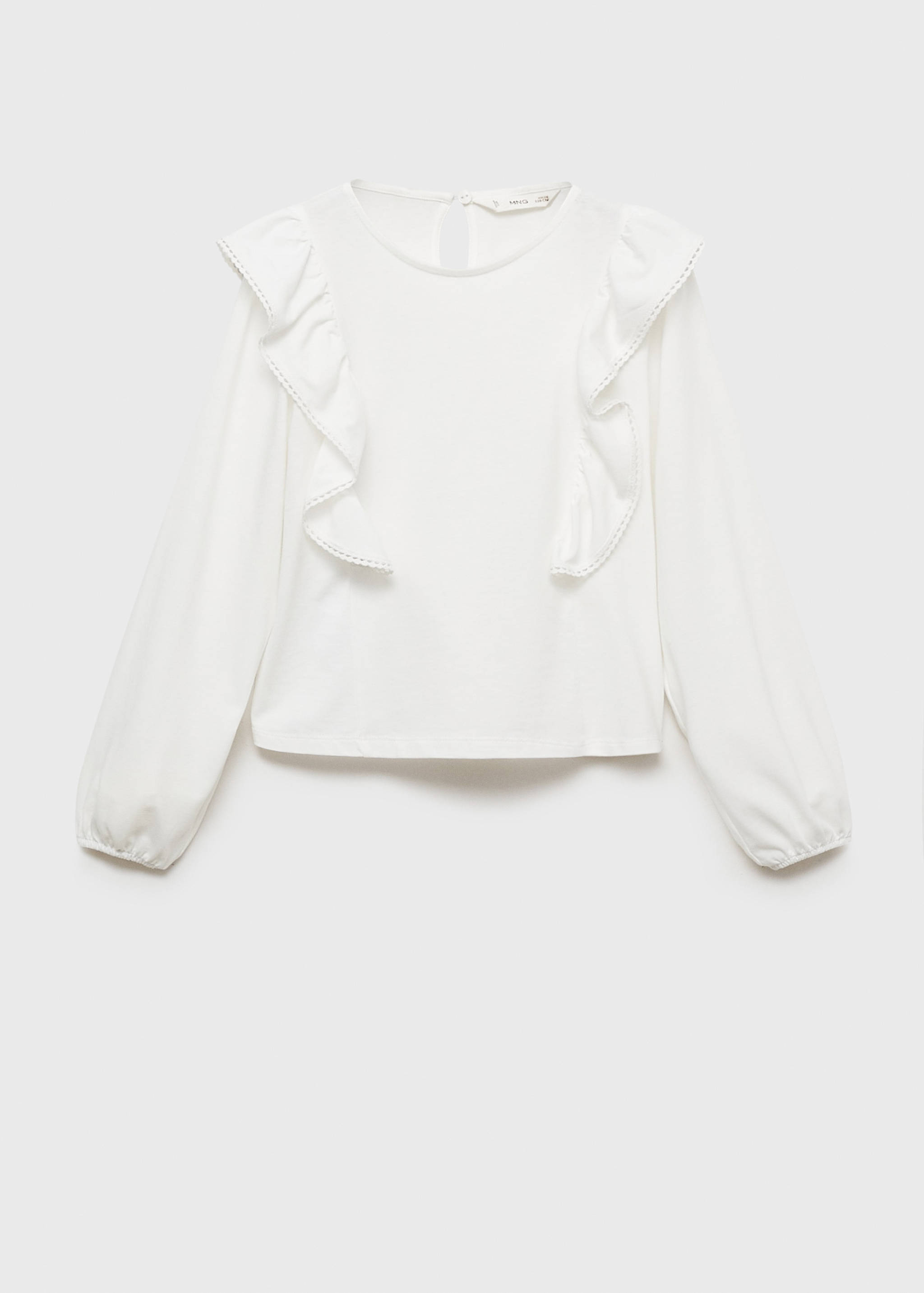 Volangblus med detaljer - Artikel utan modell