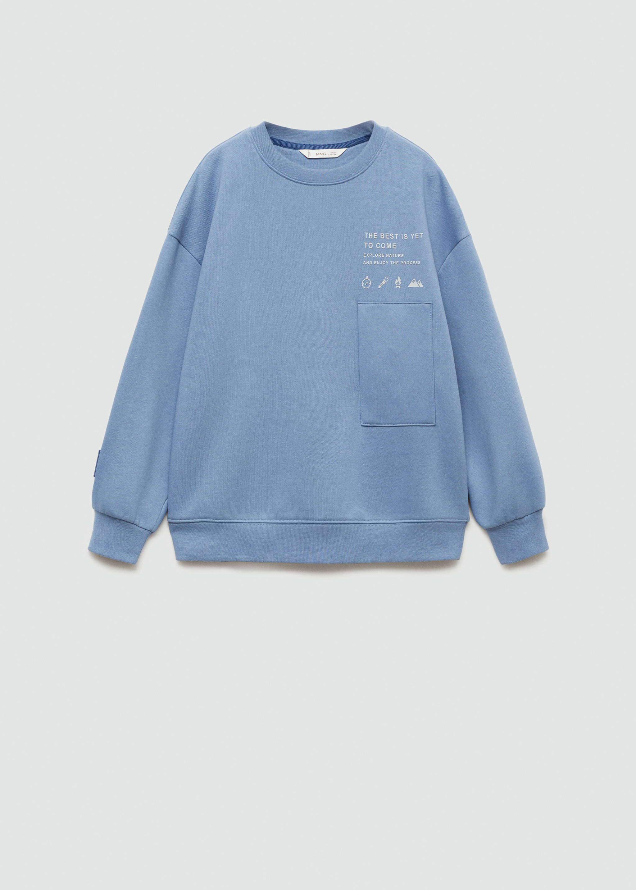 Printed cotton sweatshirt - Article without model
