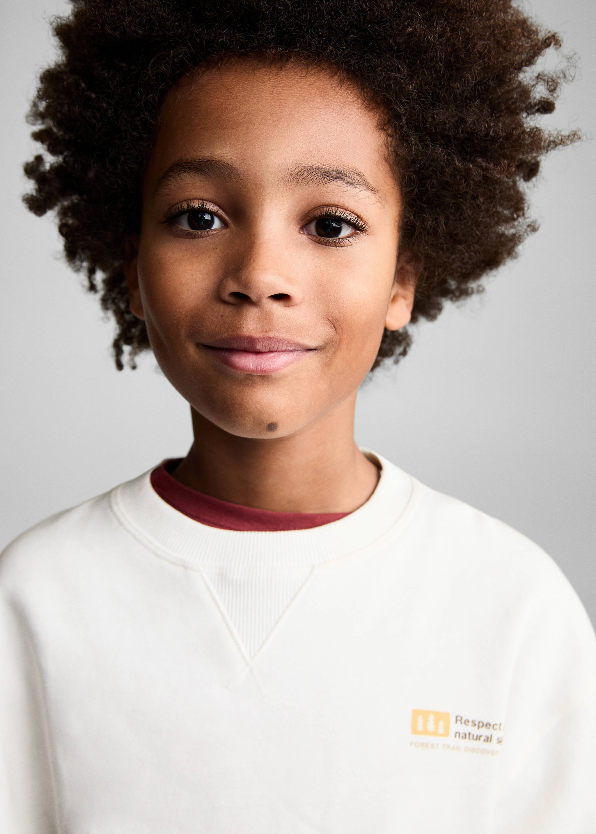 Gemustertes Baumwoll-Sweatshirt - Detail des Artikels 1