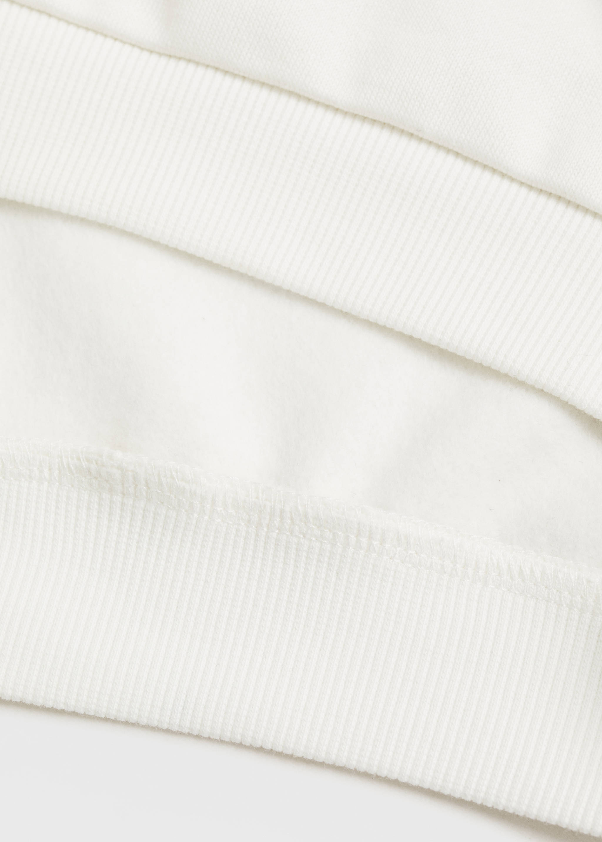 Embroidered detail cotton sweatshirt - Details of the article 0