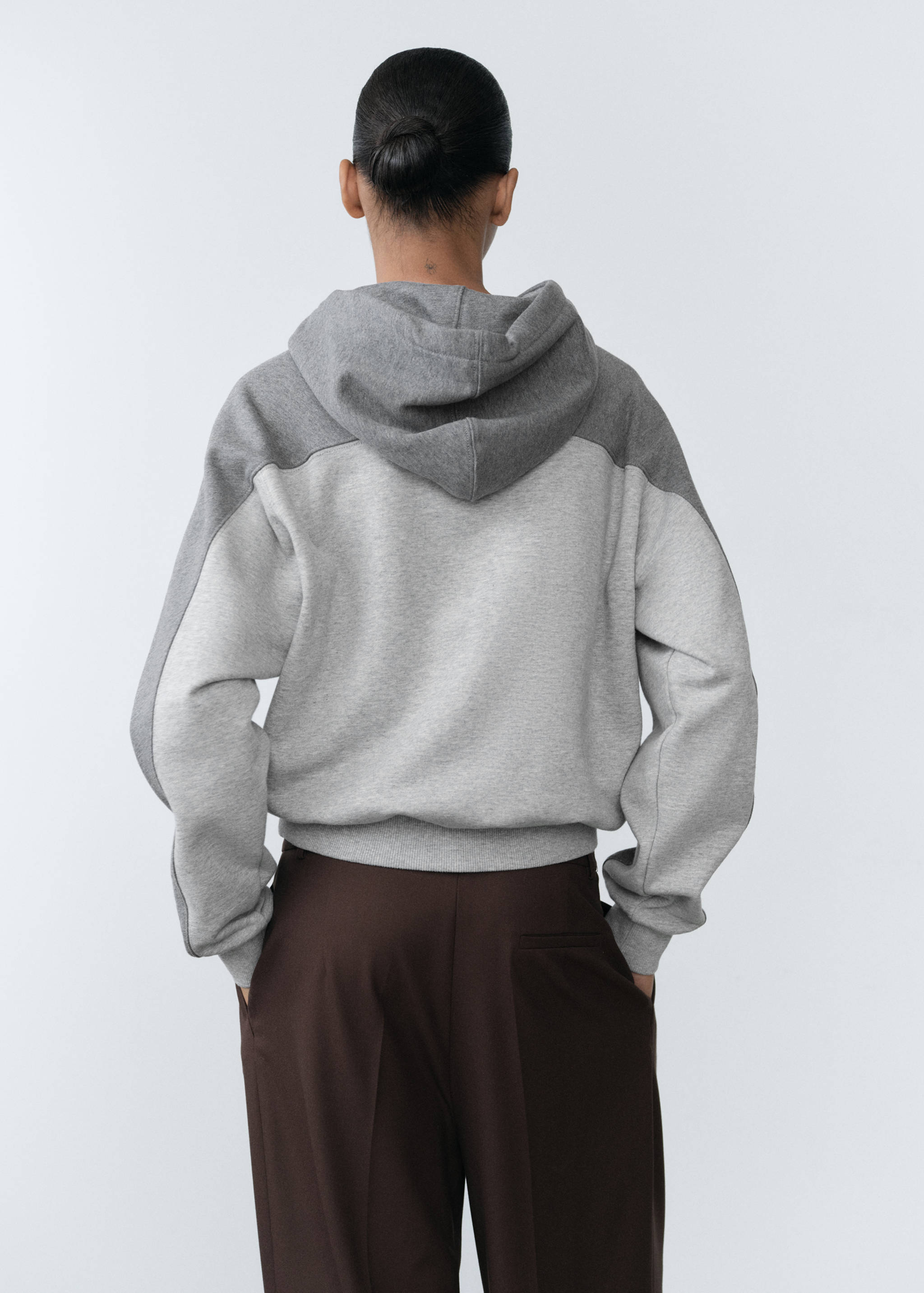 Sudadera algodón capucha - Reverso del artículo