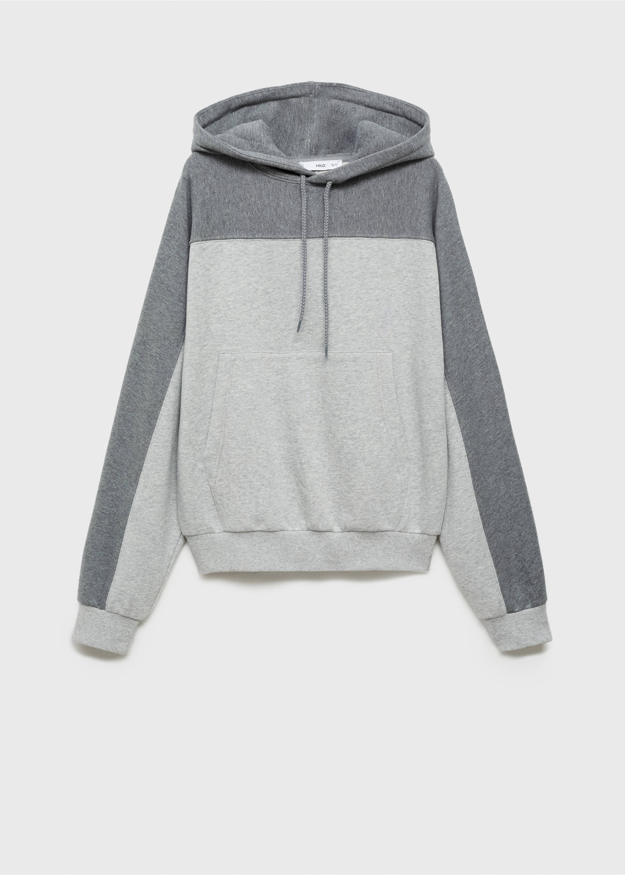 Hoodie cotton sweatshirt - Article without model, Light Heather Grey. Ref: 77016351-00.