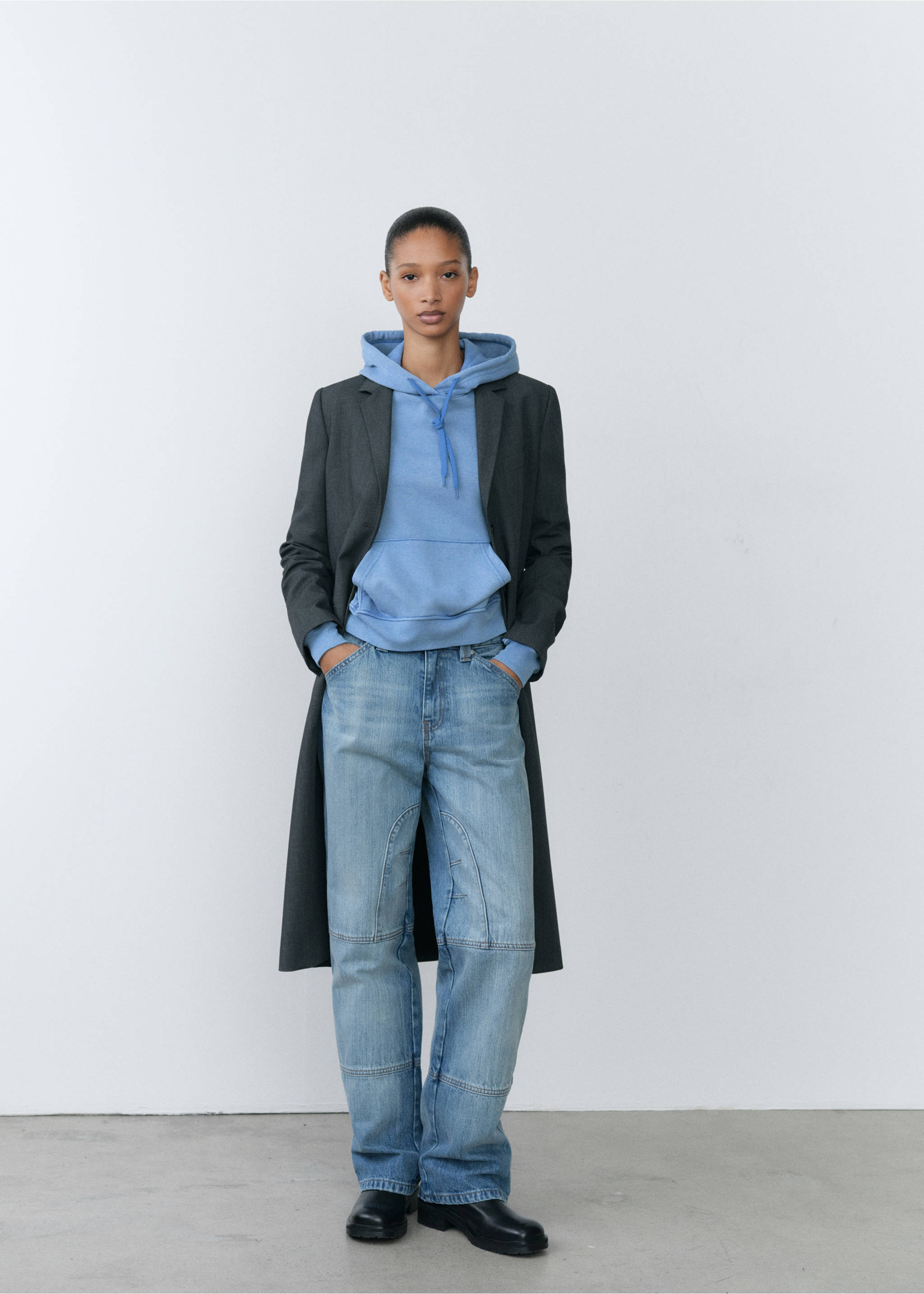 Hoodie cotton sweatshirt - General plane, Blue. Ref: 77016352-00.