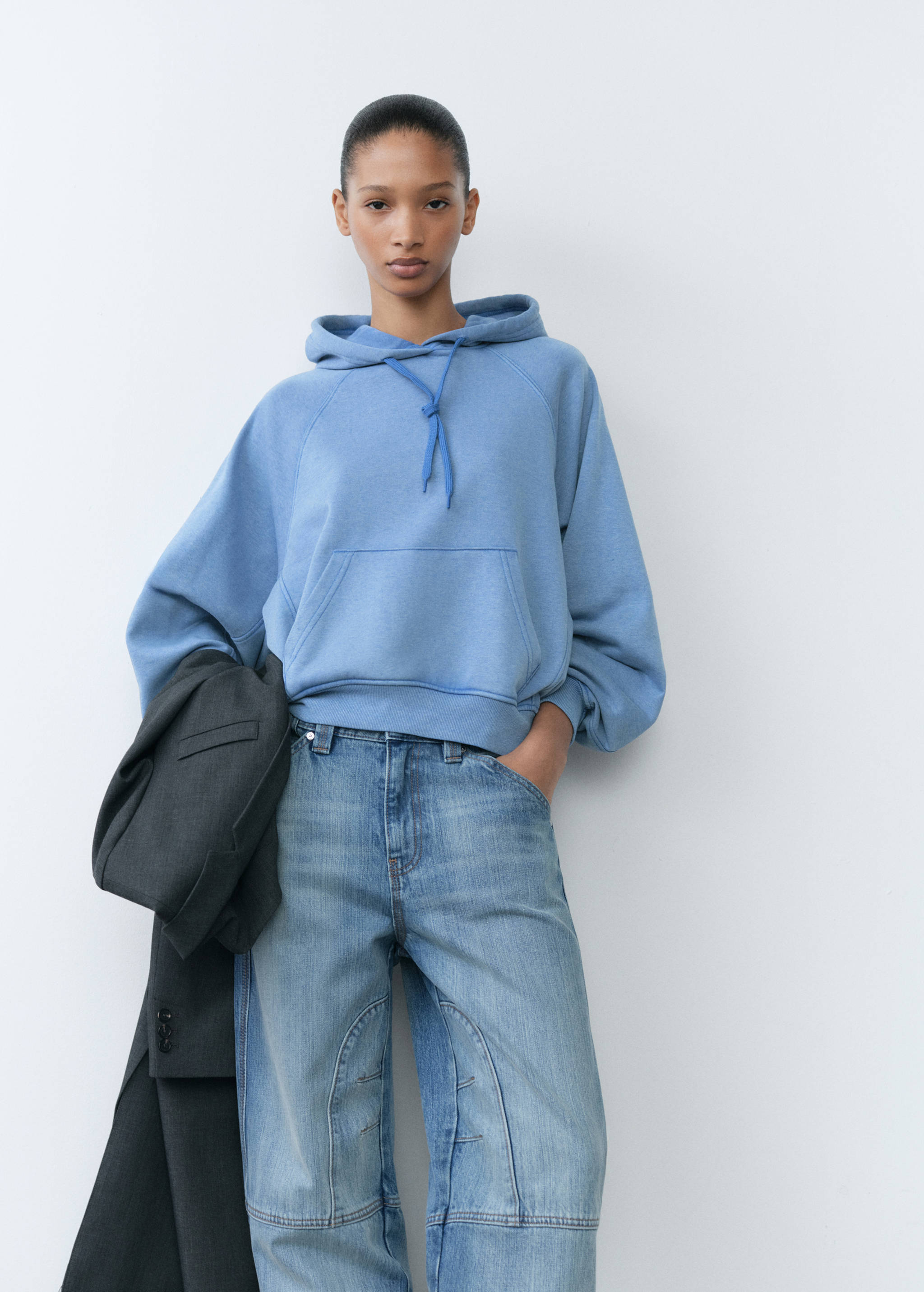 Hoodie cotton sweatshirt - Medium plane