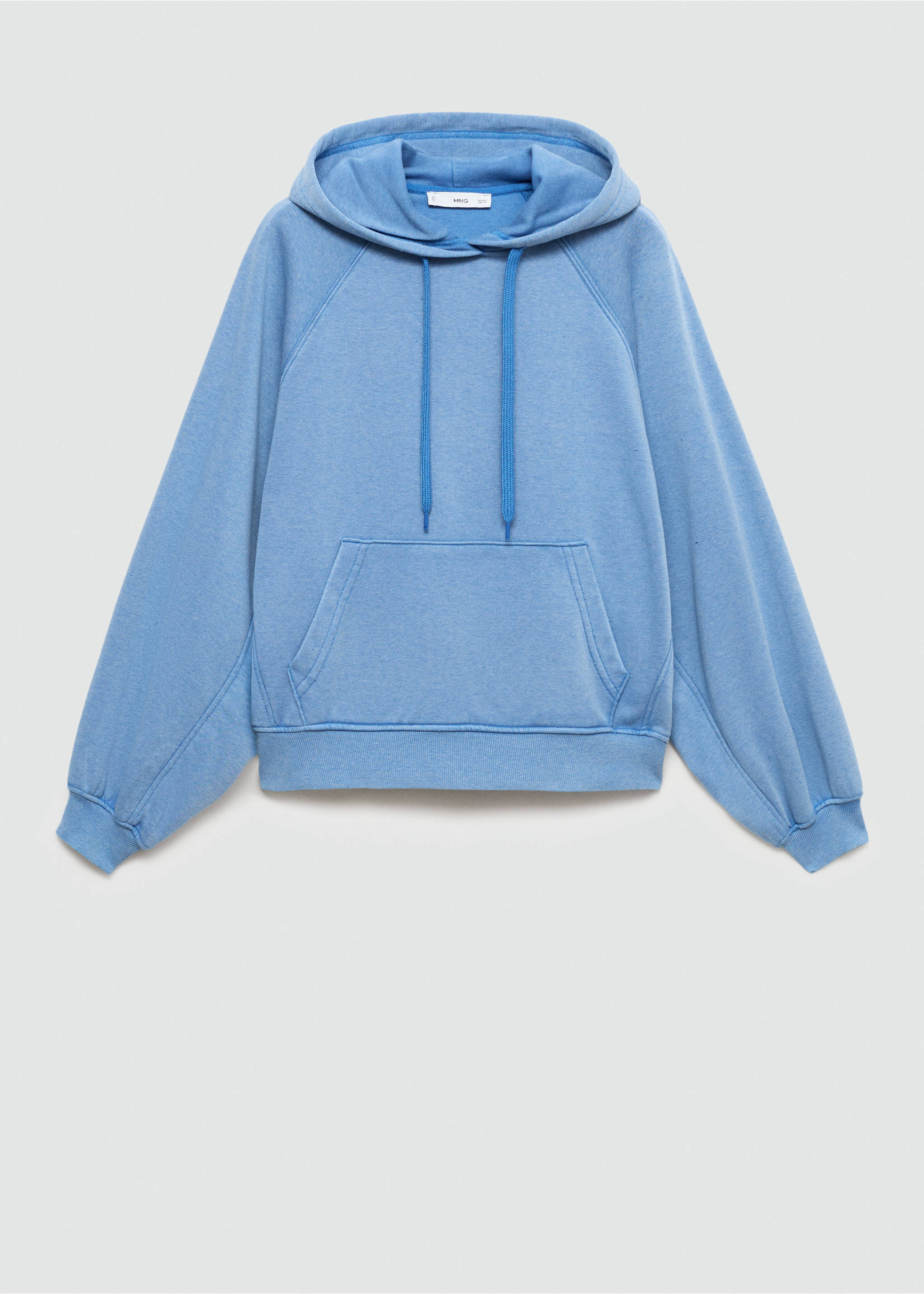 Hoodie cotton sweatshirt - Article without model, Blue. Ref: 77016352-00.
