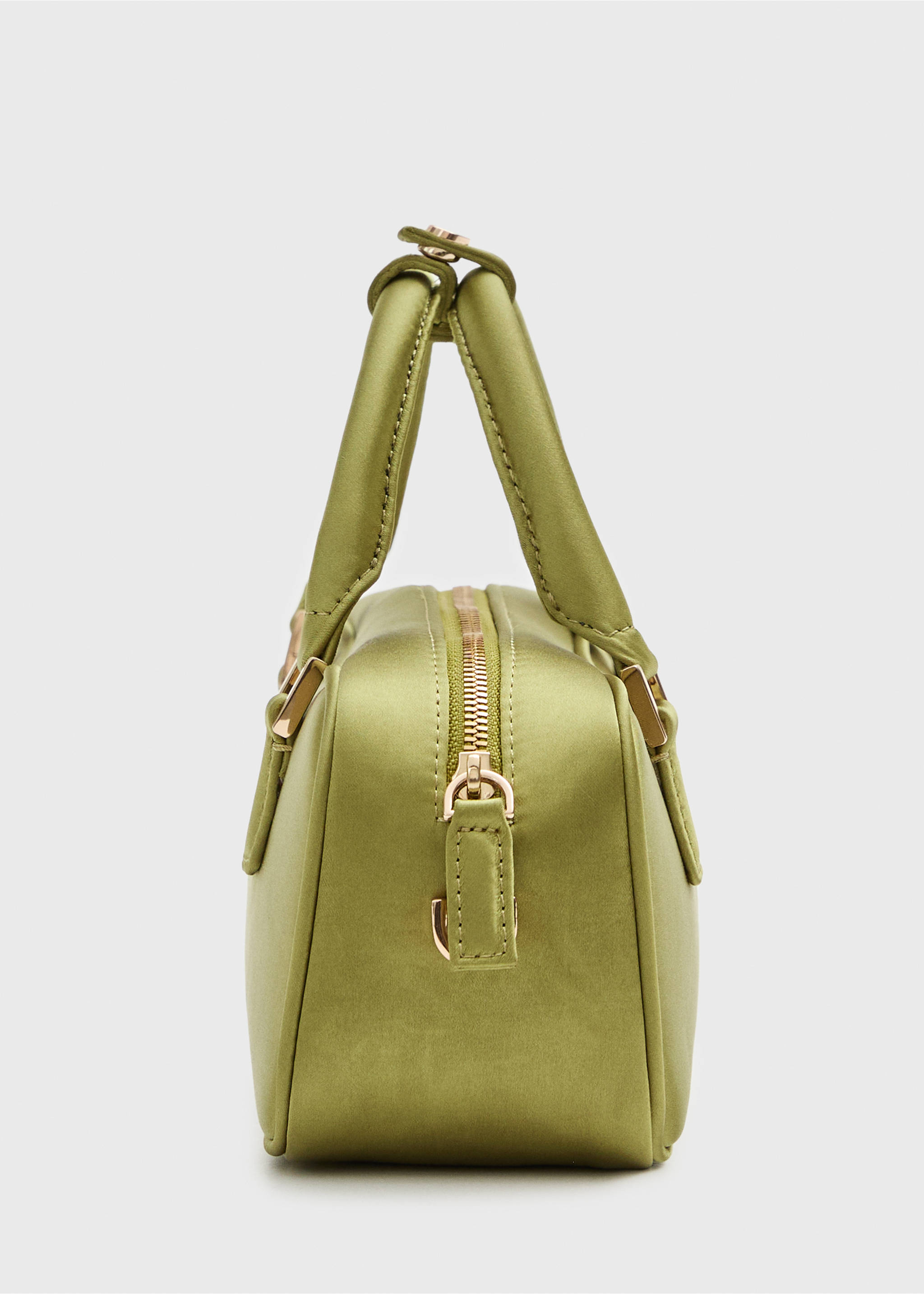 Mini sac bowling satiné - Détail de l'article 1, Vert. Ref: 77016358-00.