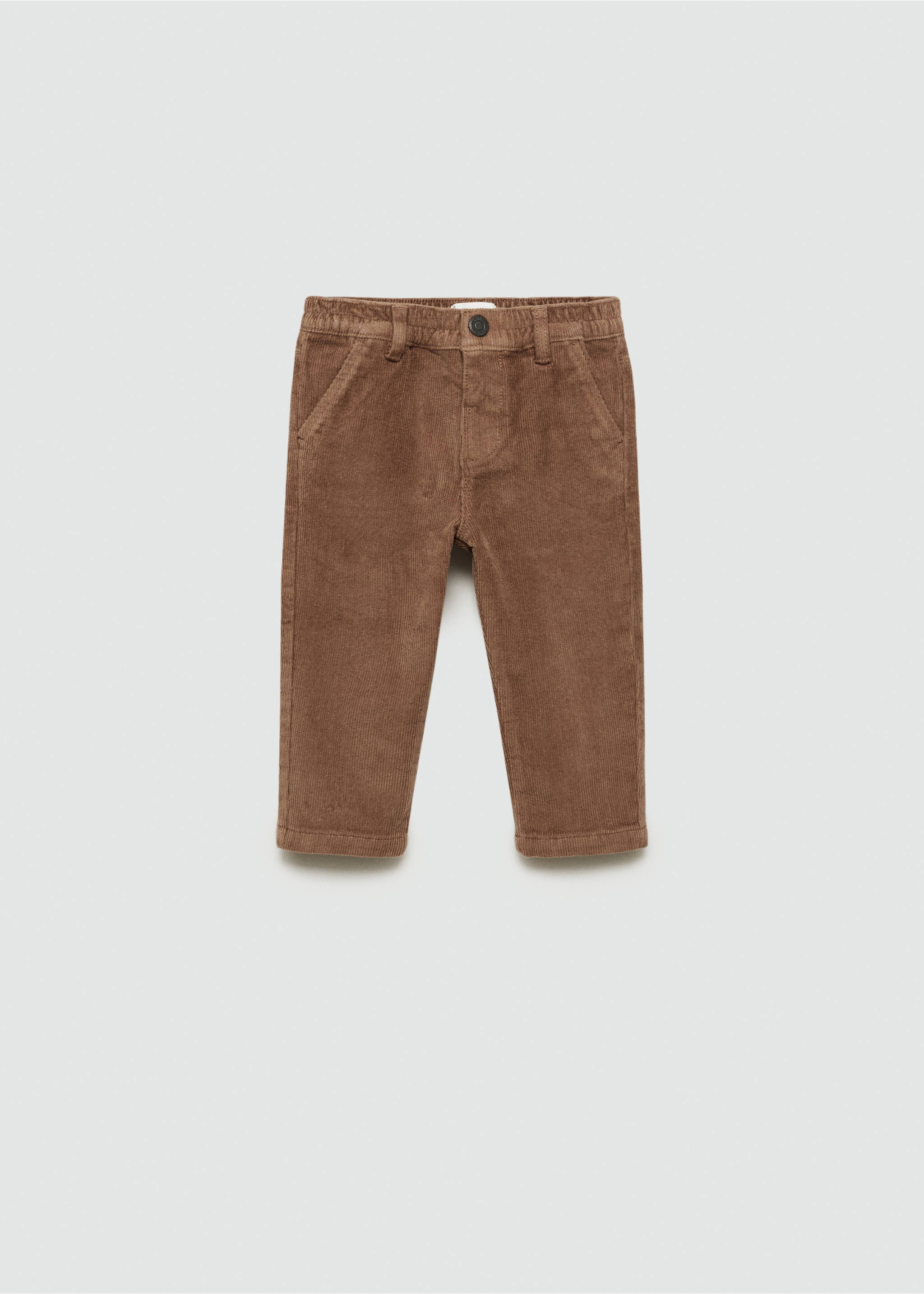 Cotton corduroy trousers - Article without model, Brown. Ref: 77016725-00.