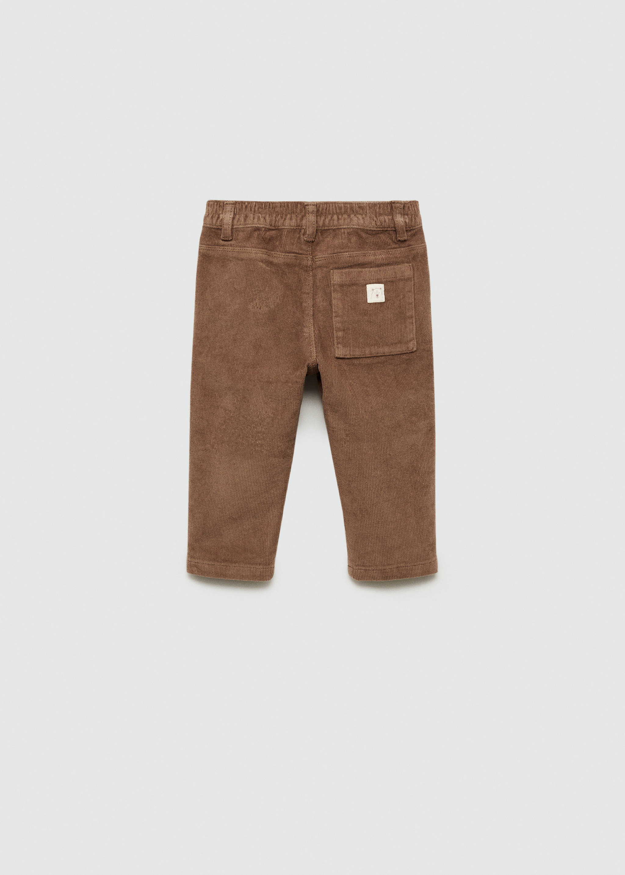 Cotton corduroy pants - Reverse of the article
