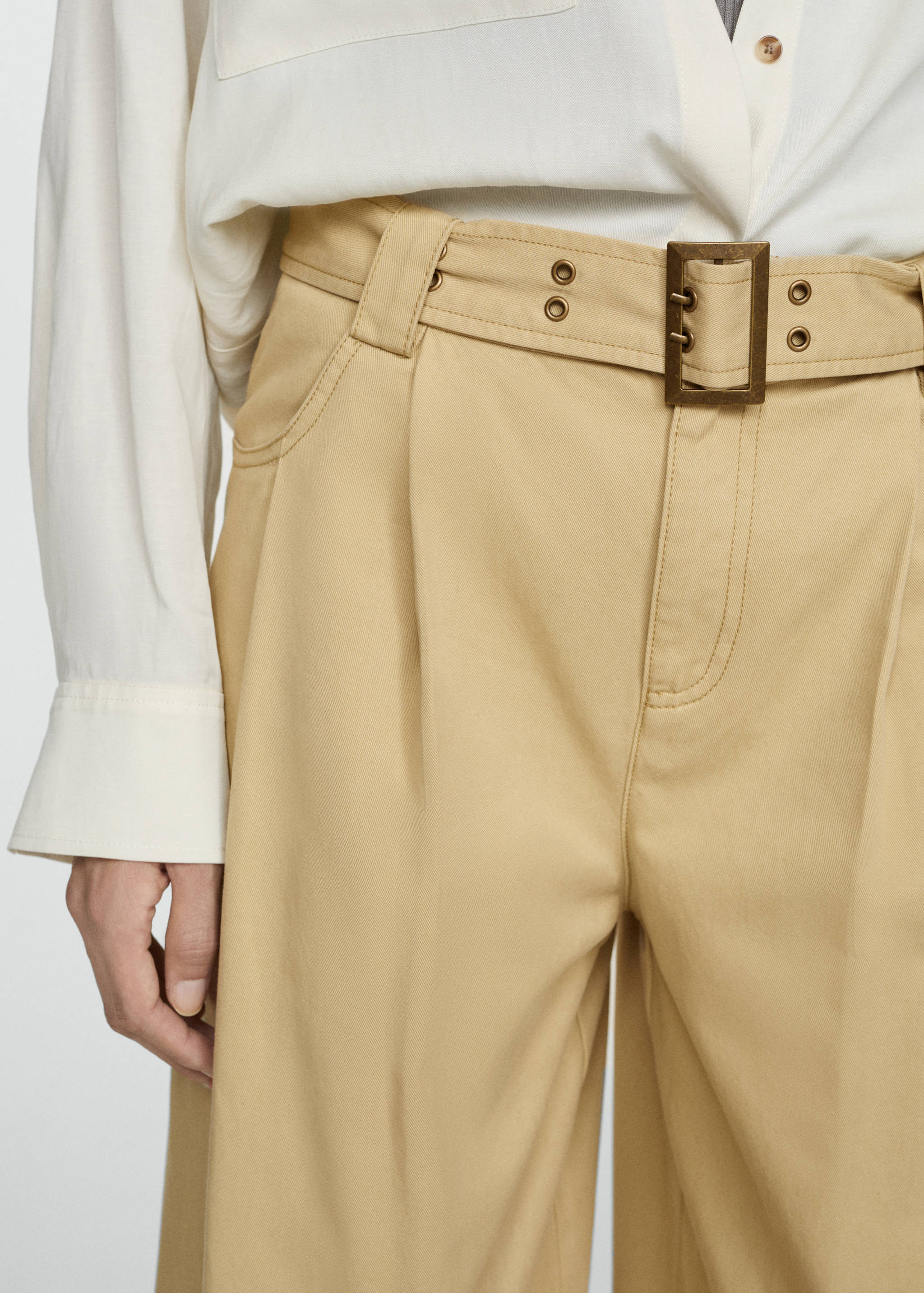 Lyocell pants with belt - Details of the article 6