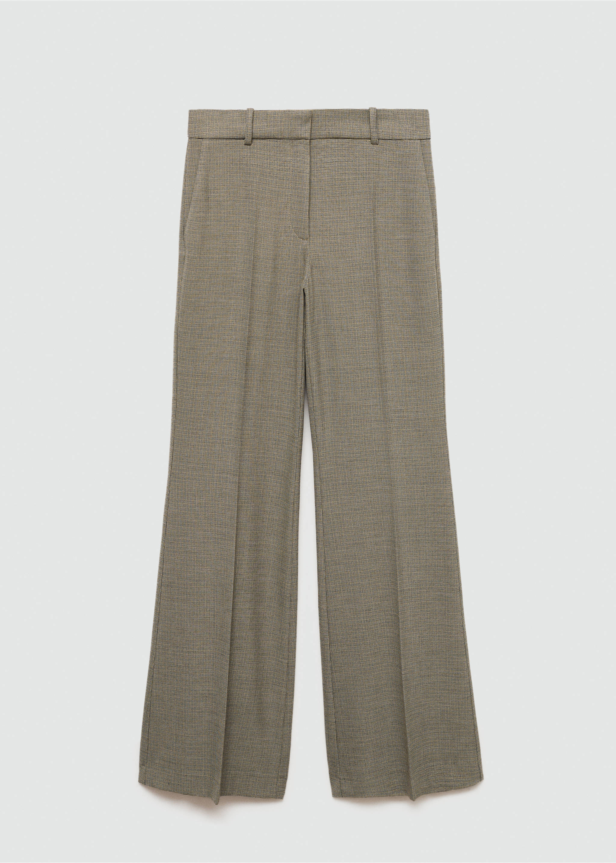 Flared suit trousers - Article without model, Khaki. Ref: 77016727-00.