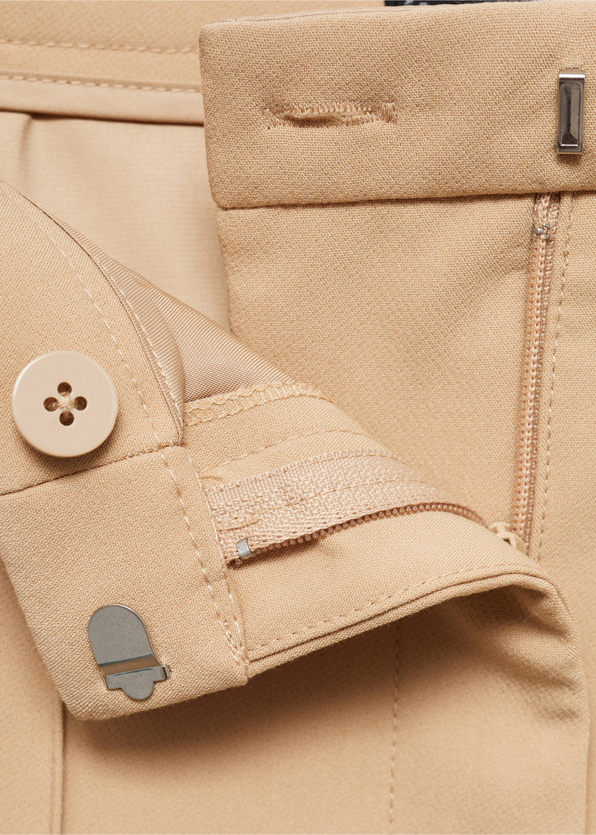 Pantalon de costume flare - Détail de l'article 0, Marron moyen. Ref: 77016729-00.