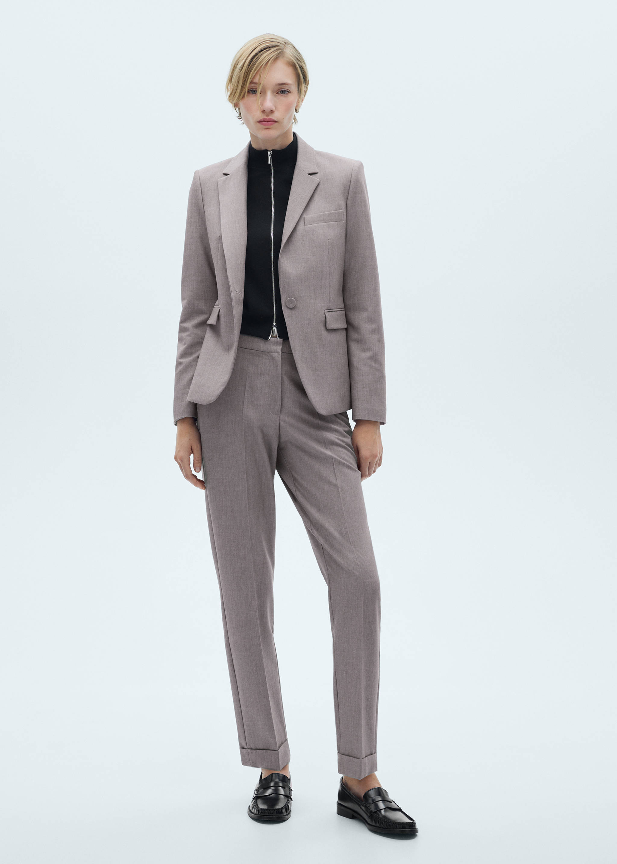 Straight suit trousers - General plane