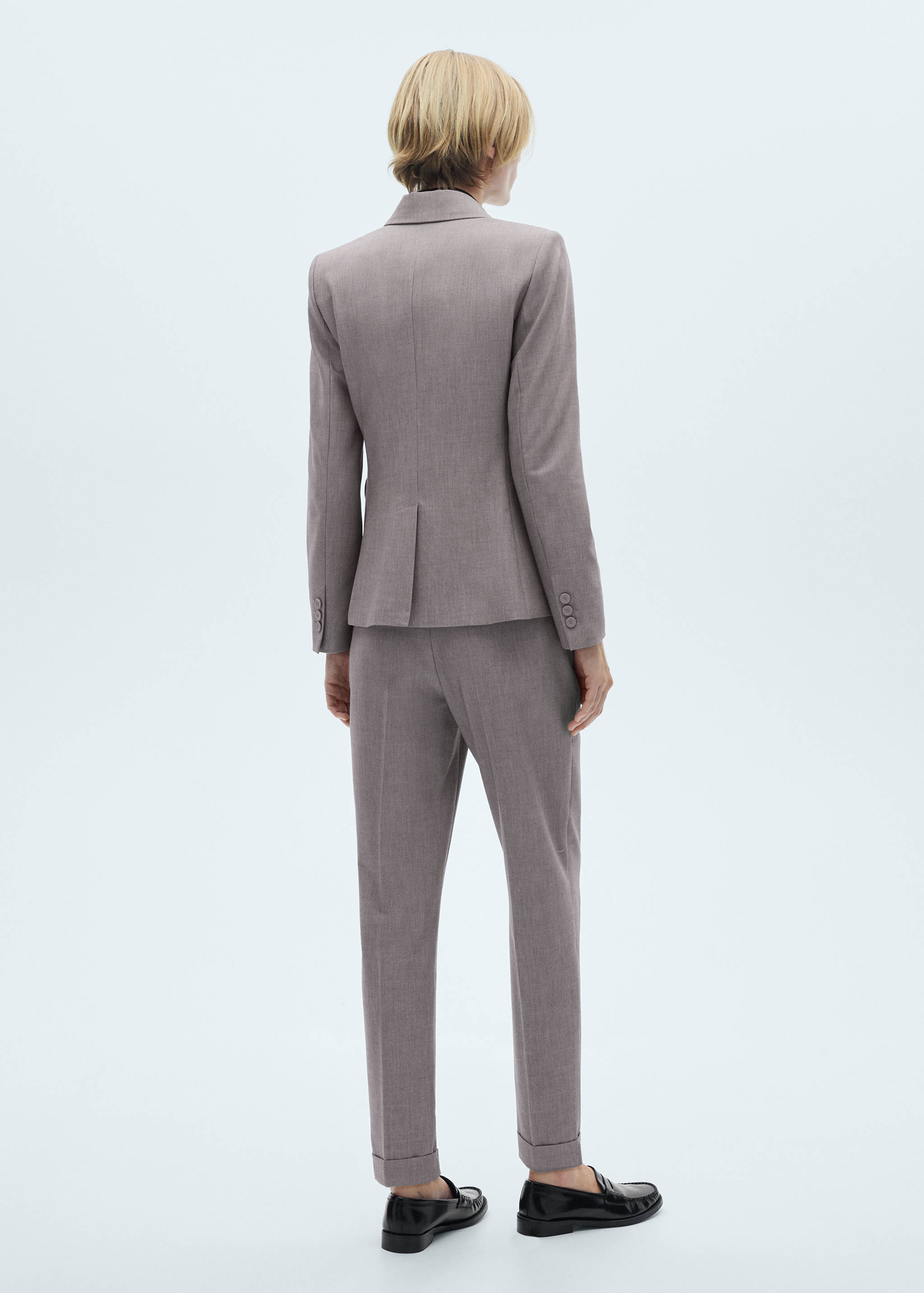 Straight suit trousers - Reverse of the article
