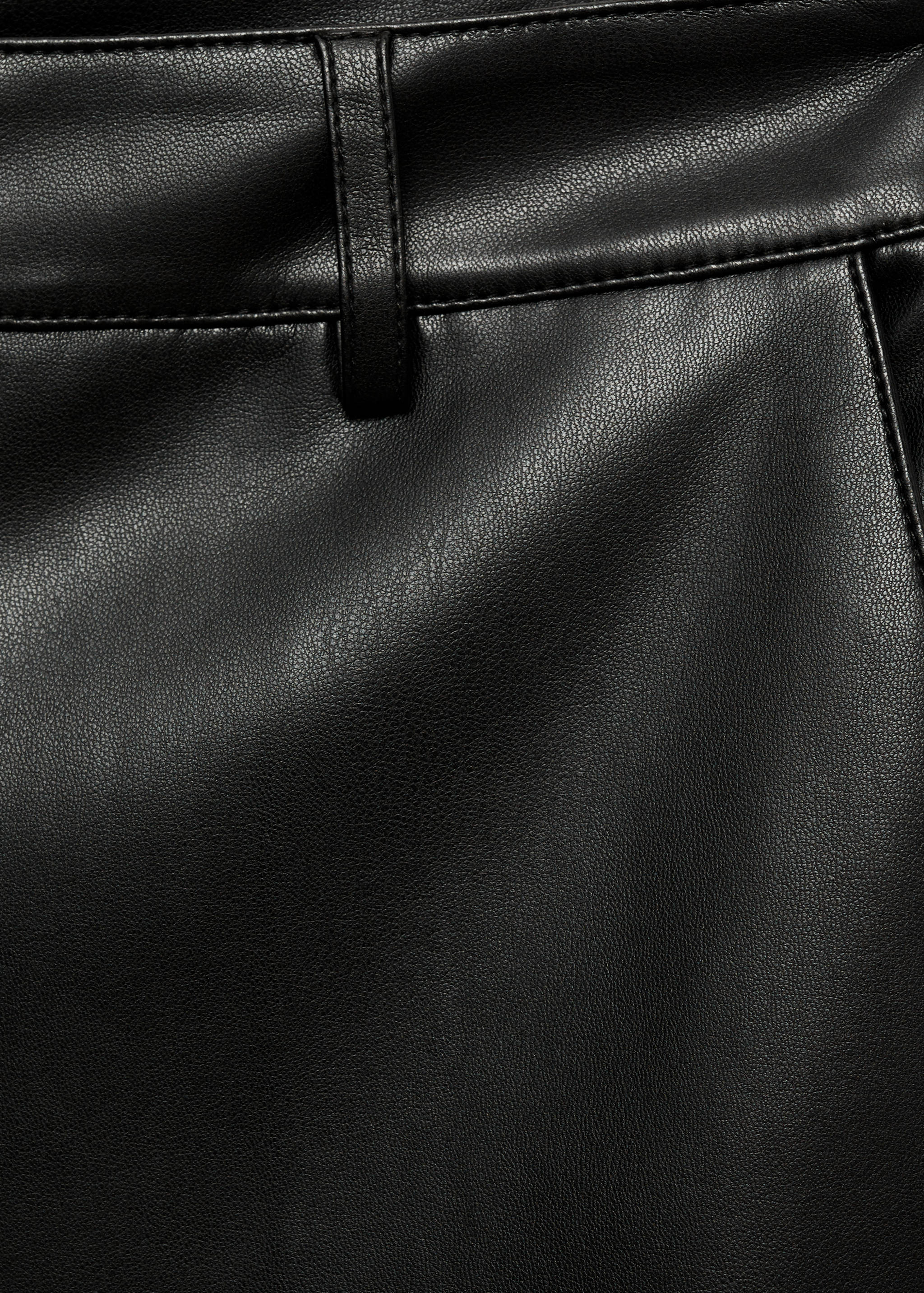 Wideleg-Hose mit Leder-Effekt - Detail des Artikels 0