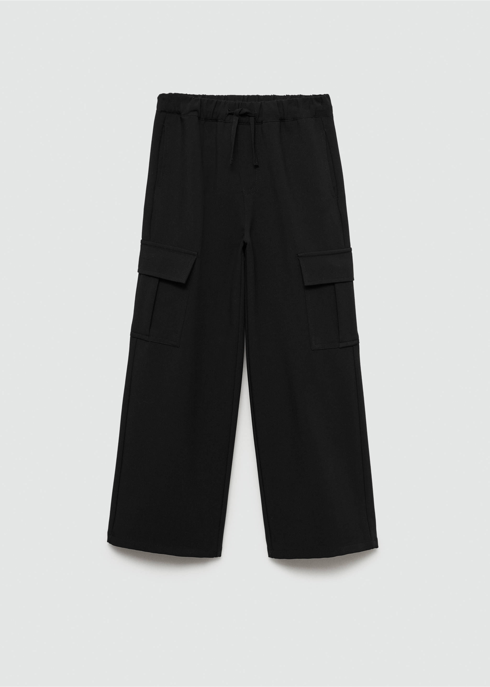Splývavé kalhoty cargo - Zboží bez modelu, Černá. Ref: 77016735-00.