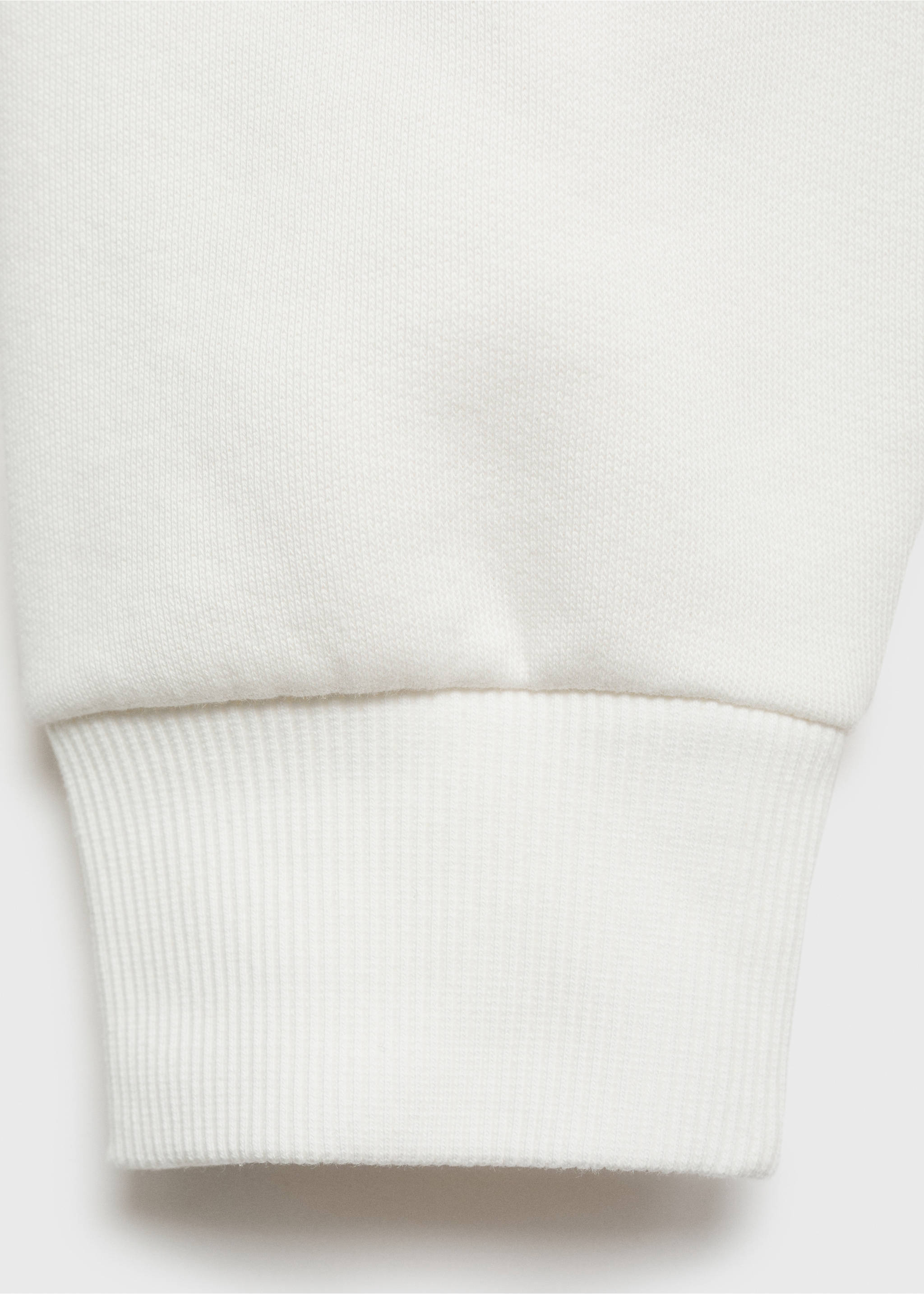 Sweat-shirt coton détails brodés - Détail de l'article 0, Blanc cassé. Ref: 77016739-00.