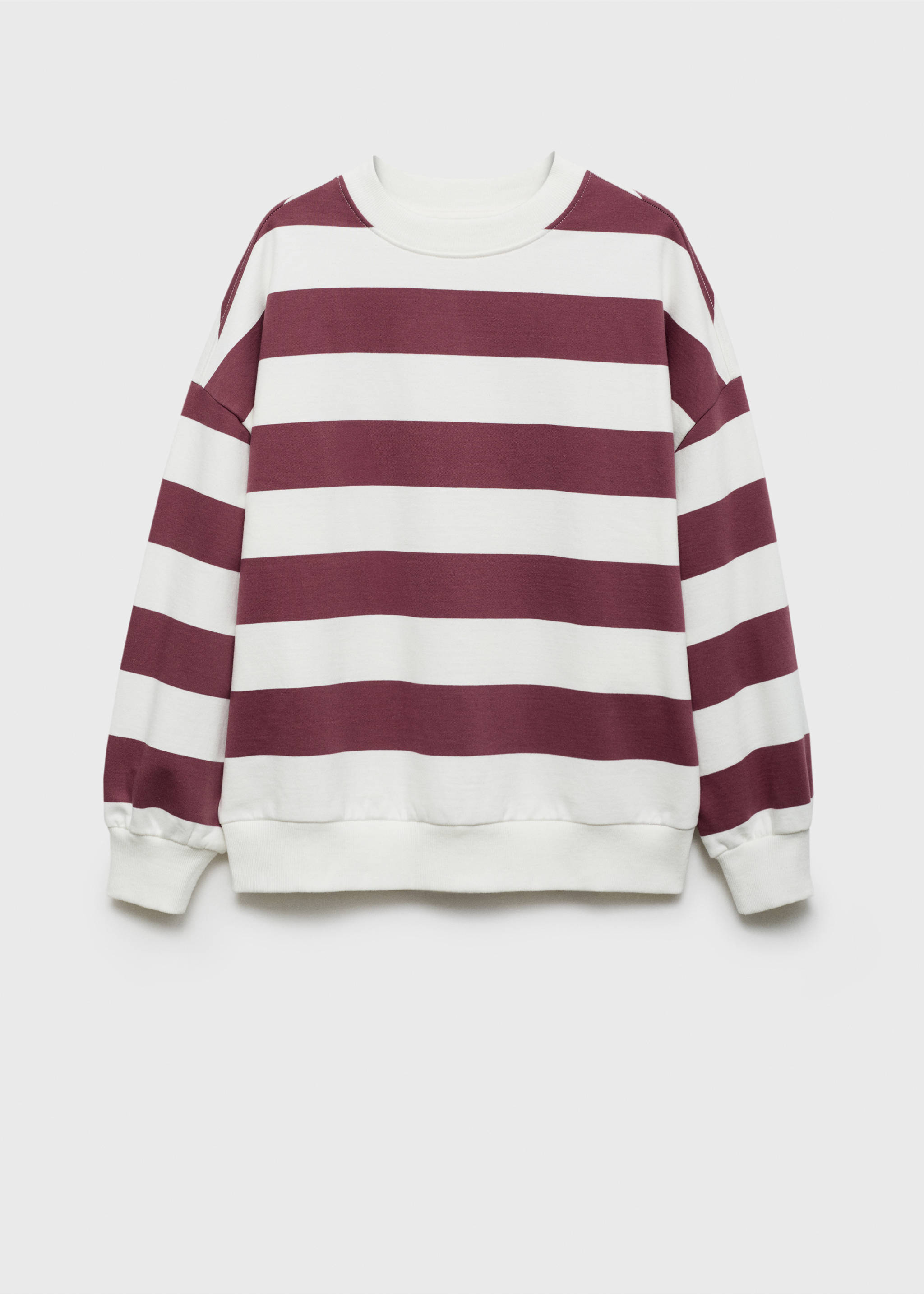 Sudadera algodón rayas - Artículo sin modelo, Granate. Ref: 77016740-00.
