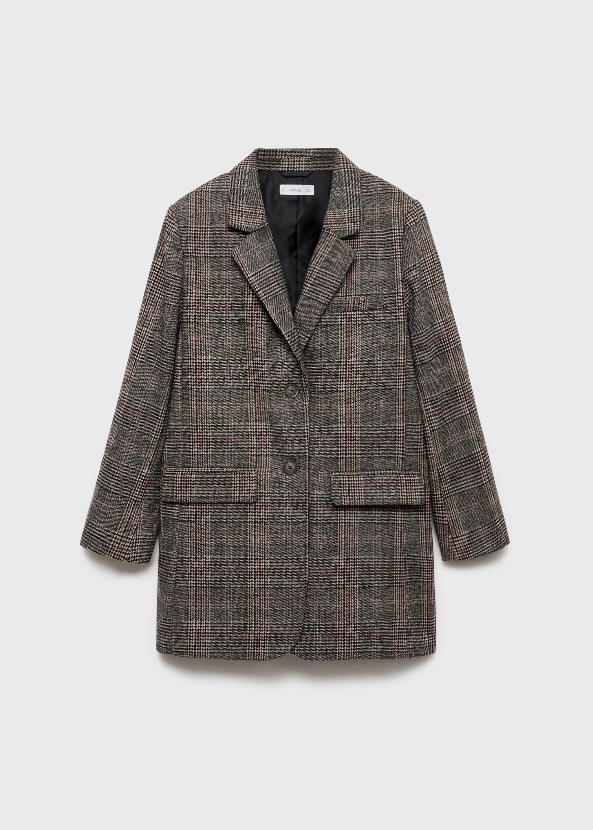 Karierter Mantel aus Woll-Mix - Artikel ohne Model