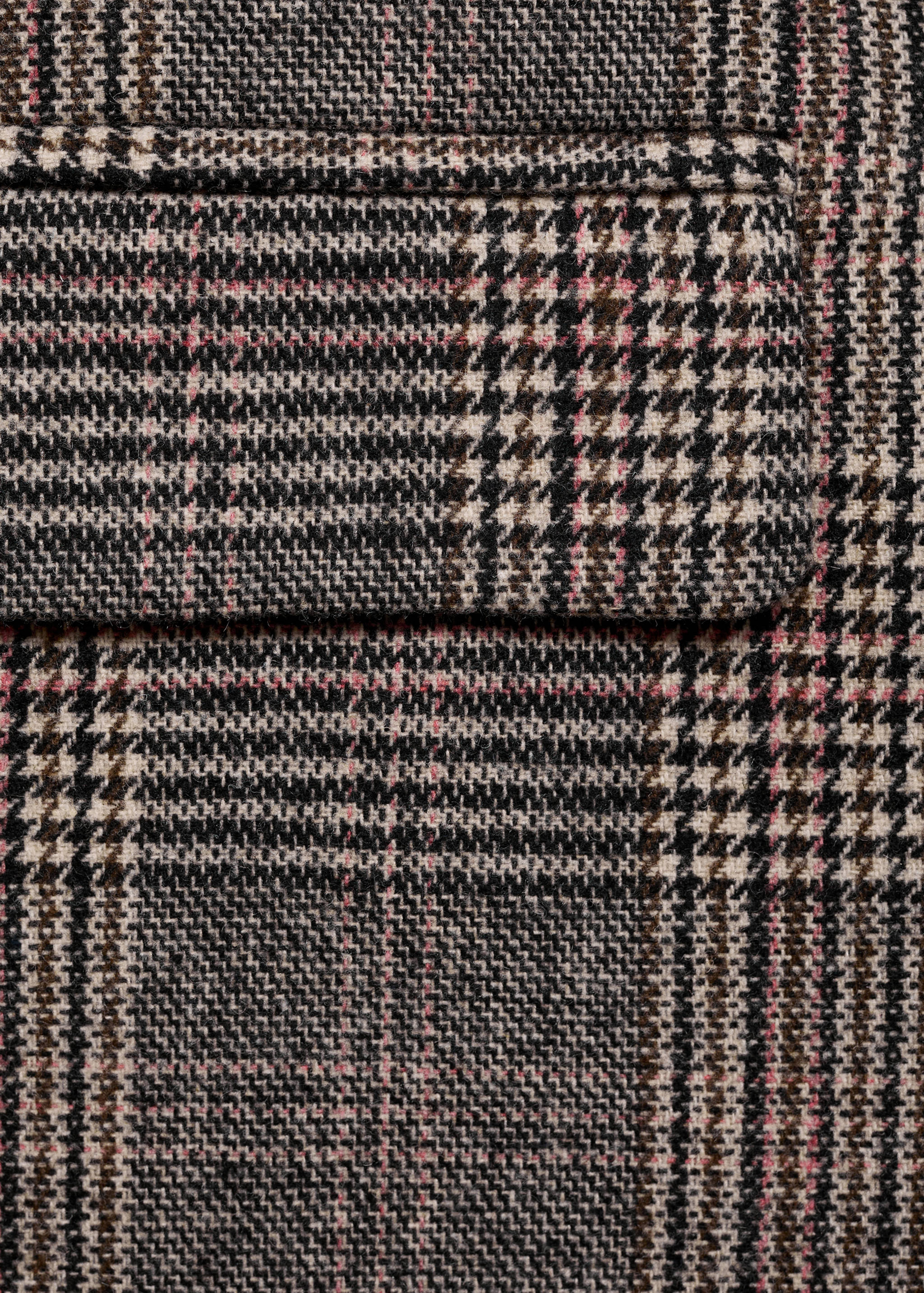 Karierter Mantel aus Woll-Mix - Detail des Artikels 0