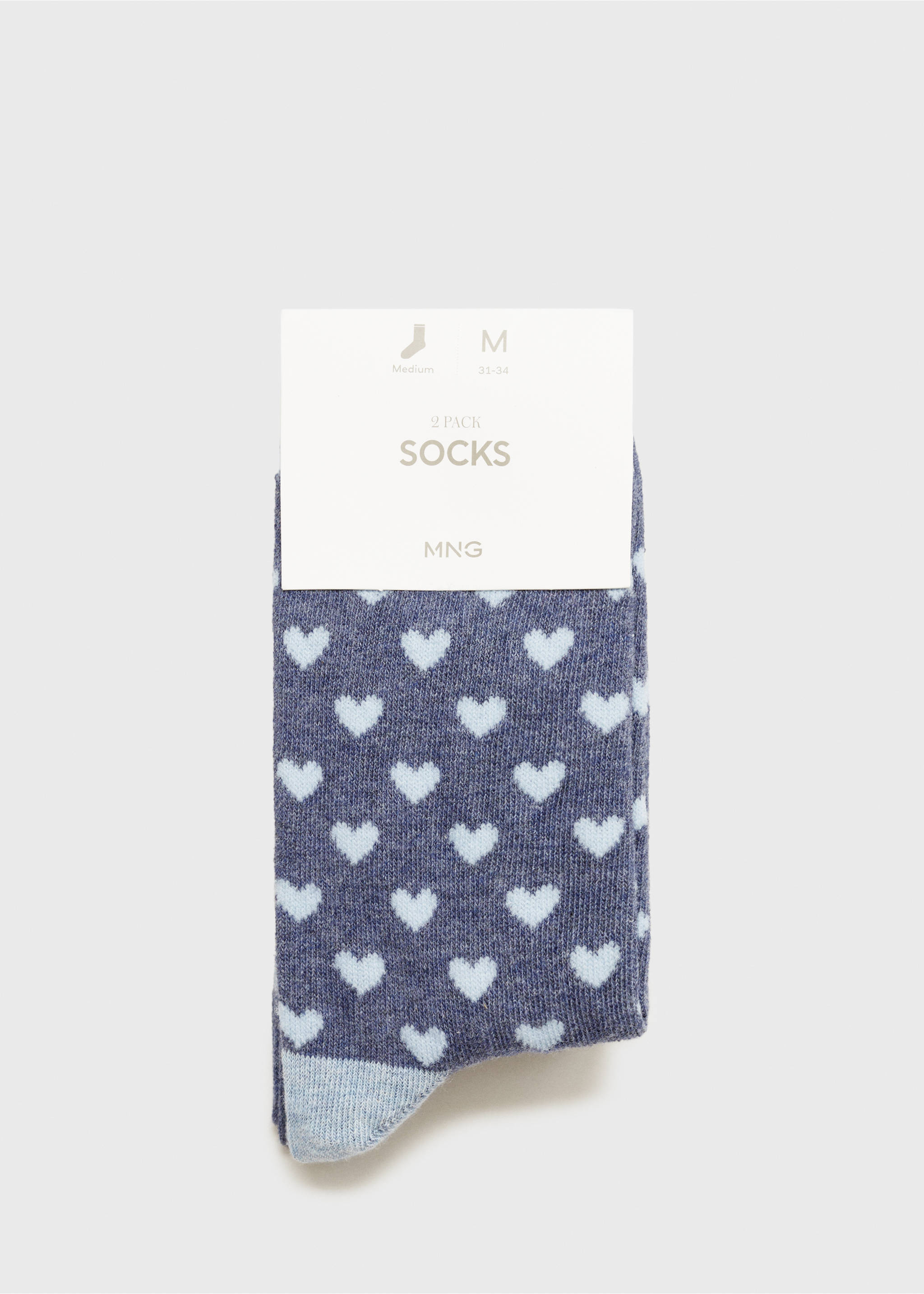 2 pack mixed socks - Reverse of the article, Blue. Ref: 77016758-00.