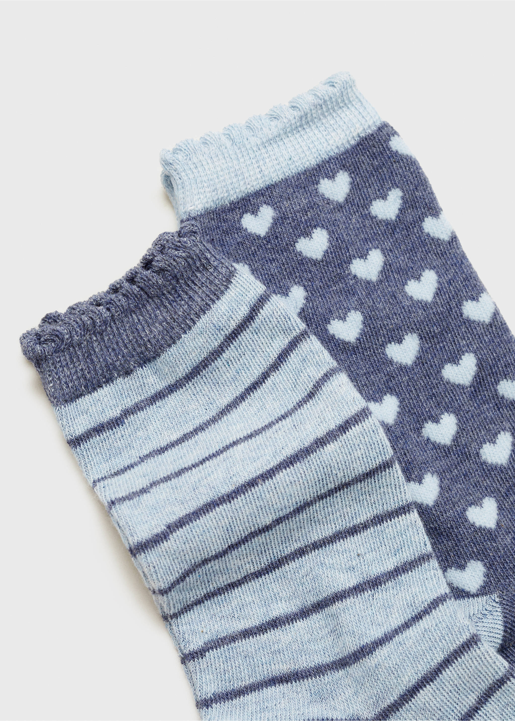 2 pack mixed socks - Details of the article 0, Blue. Ref: 77016758-00.