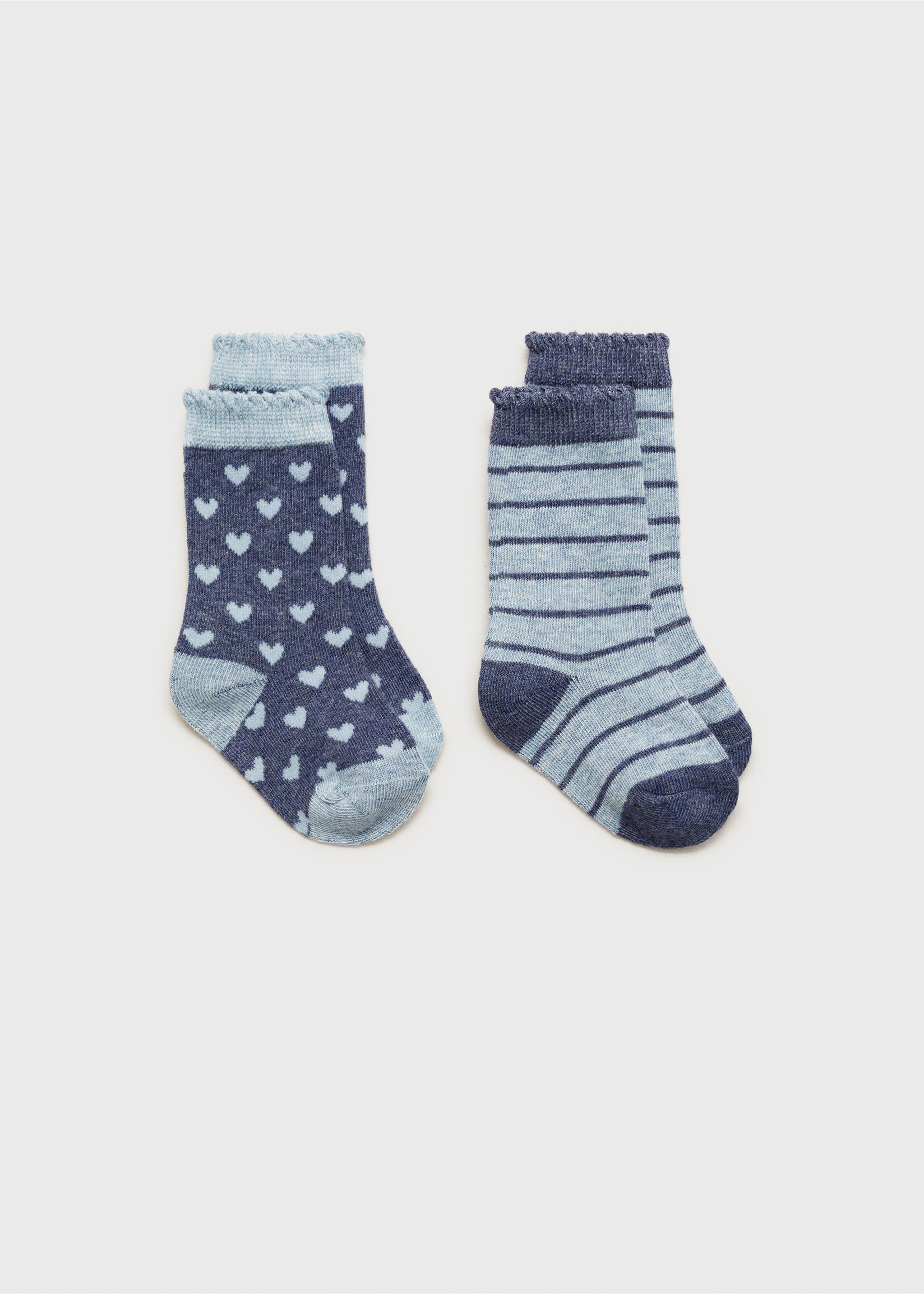 2 pack printed socks - Article without model, Blue. Ref: 77016759-00.