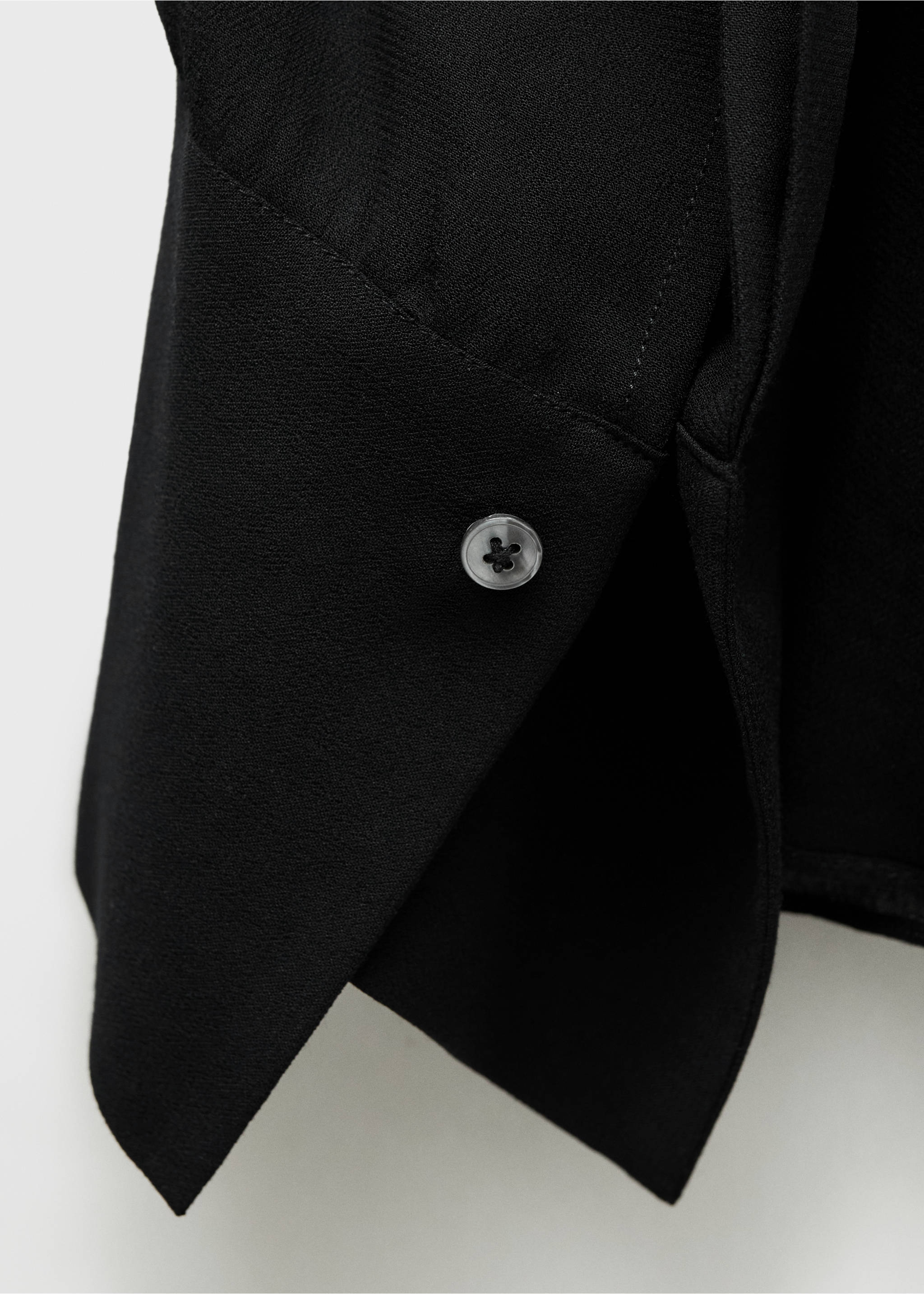 Semi-transparent lace shirt - Details of the article 0, Black. Ref: 77016764-00.