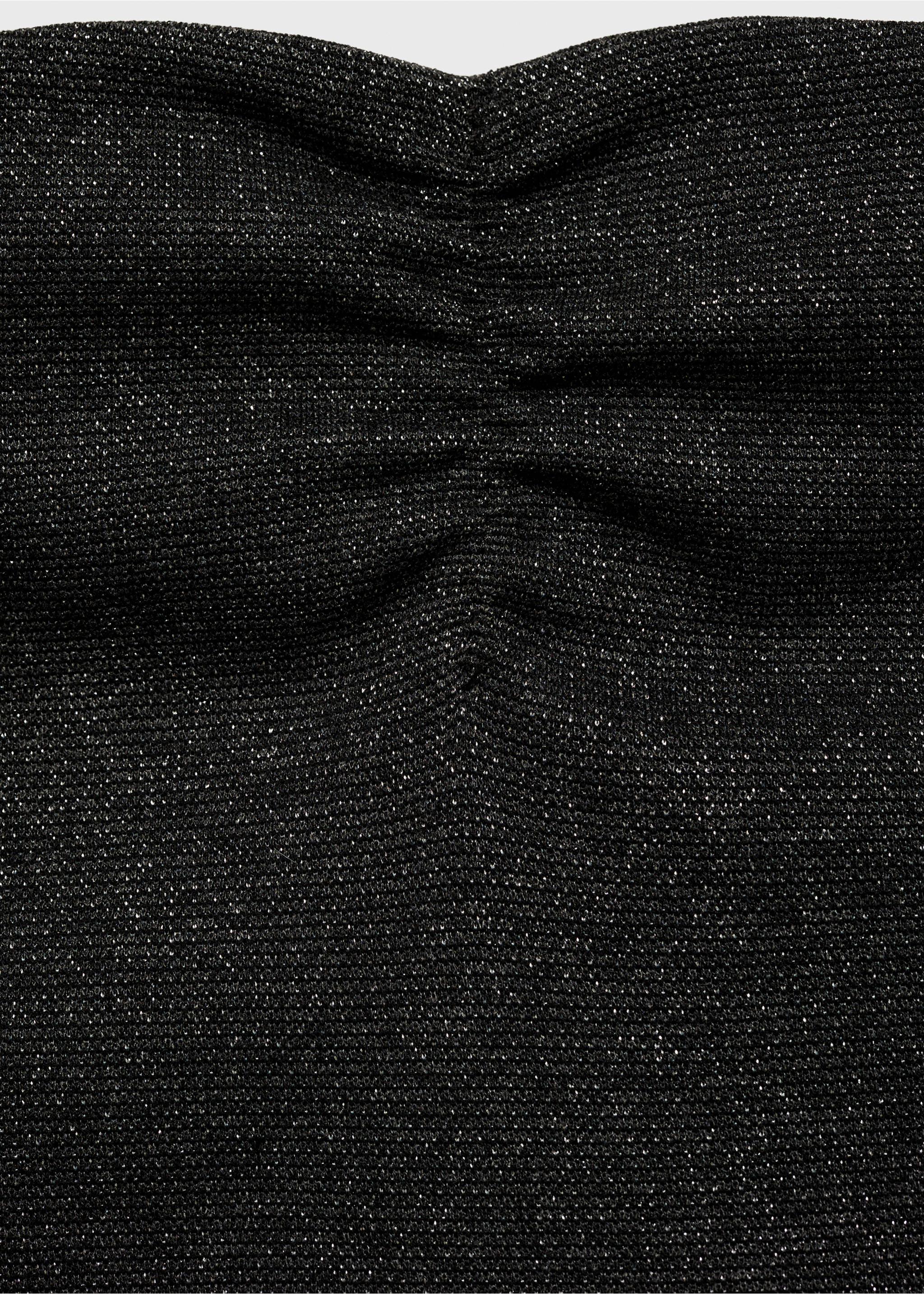 Crop-Top aus Lurex - Detail des Artikels 8, Schwarz. Ref: 77016765-00.