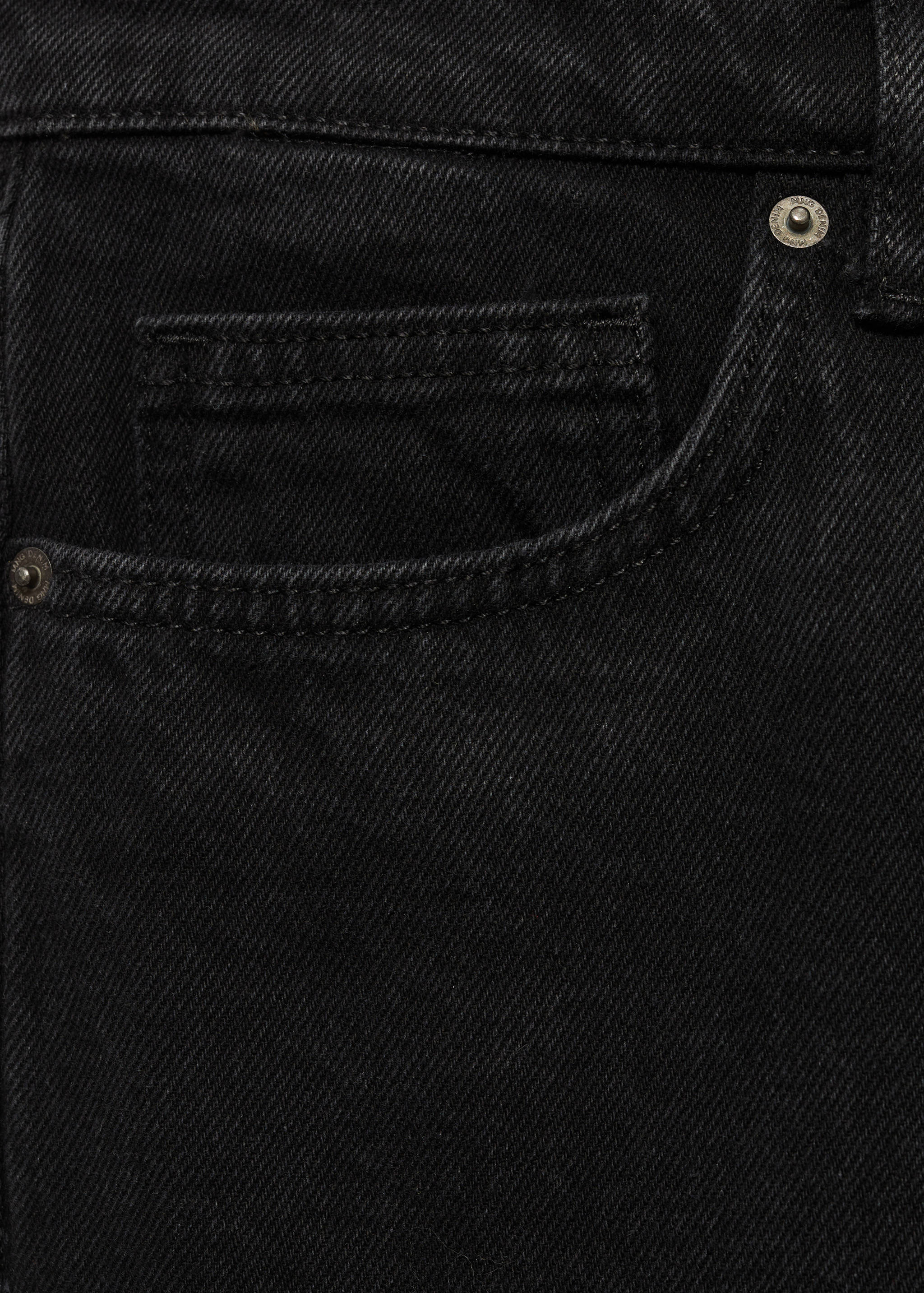 Schwarze Tapered Fit-Jeans - Detail des Artikels 8