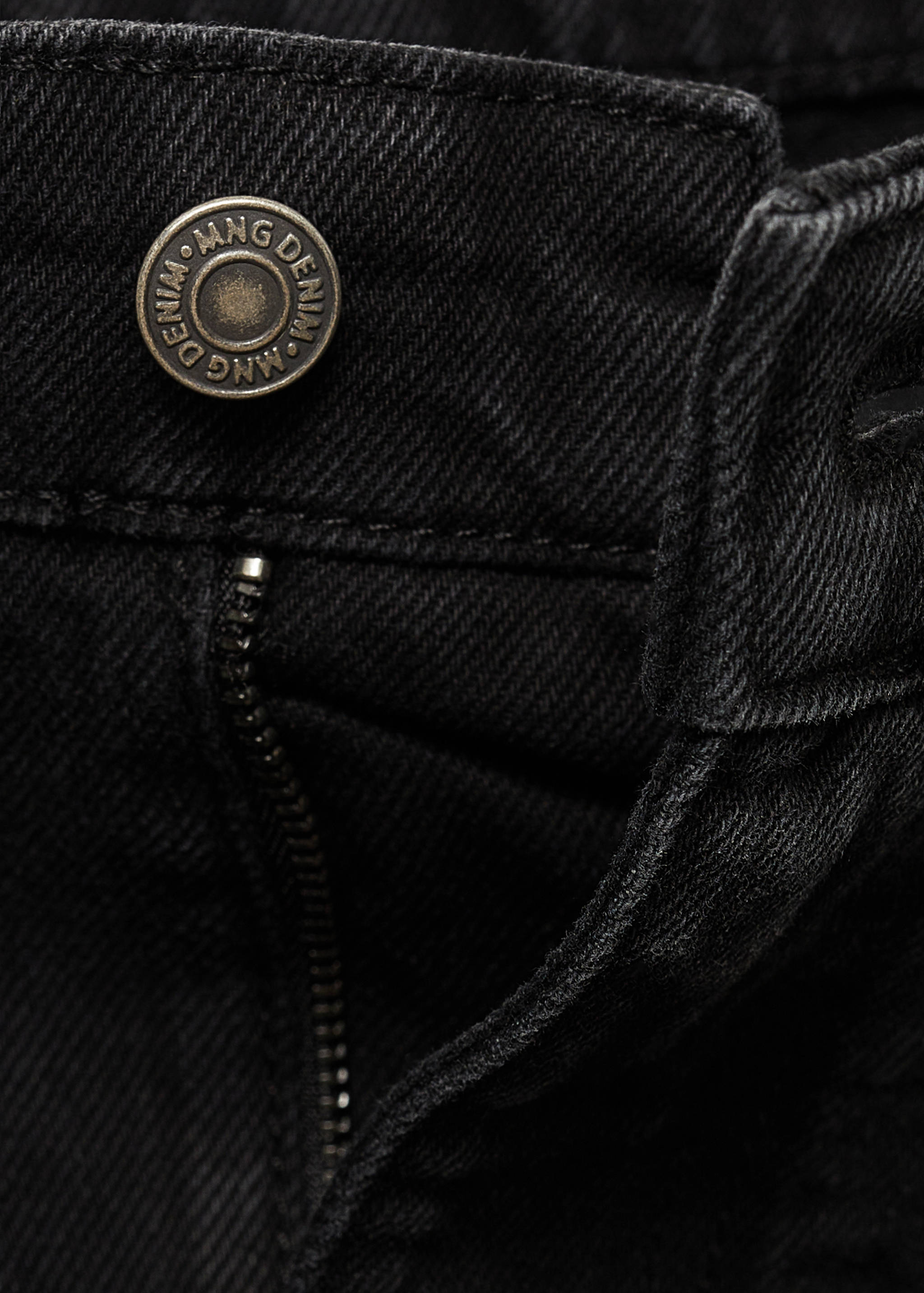 Schwarze Tapered Fit-Jeans - Detail des Artikels 0