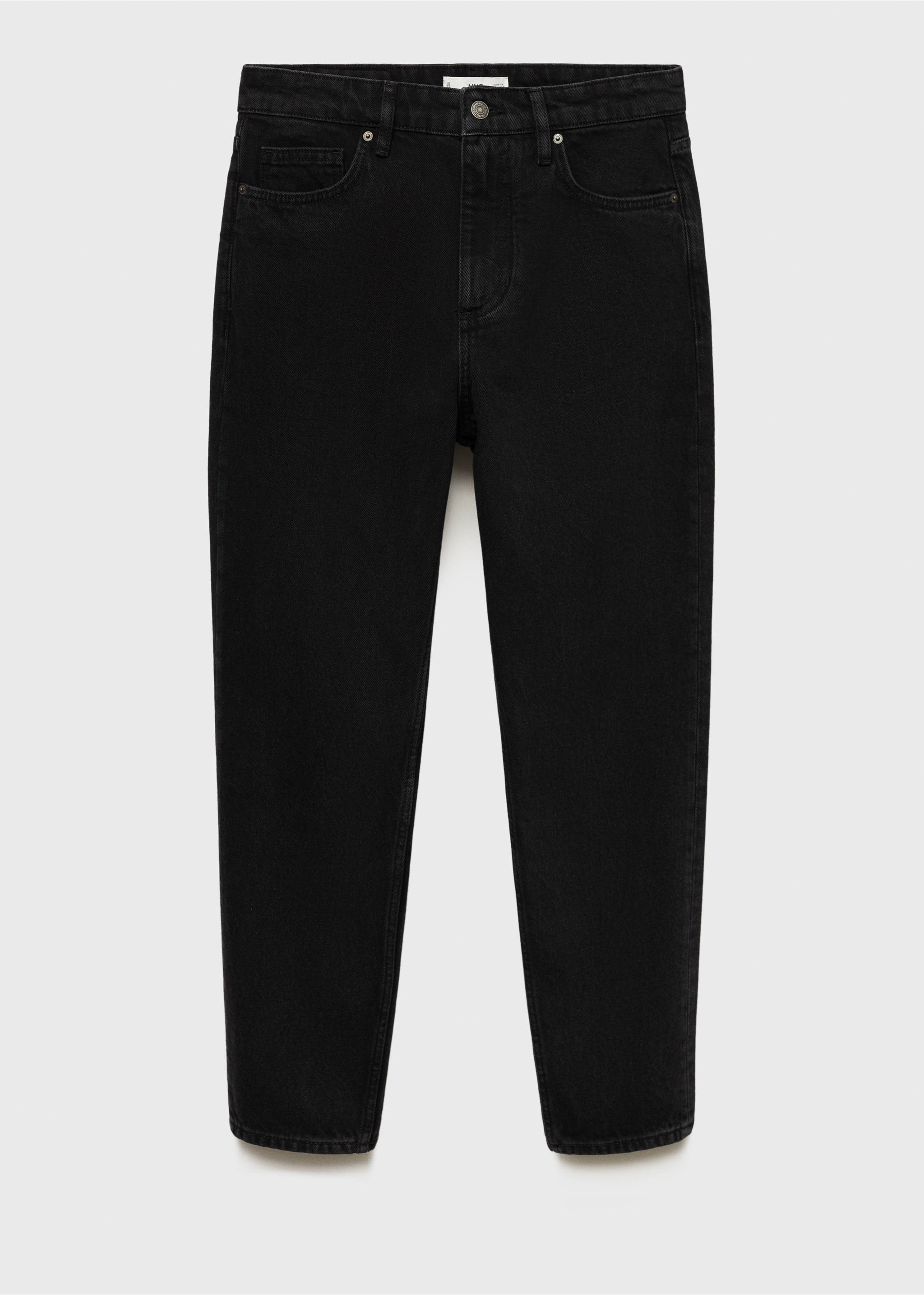 Black tapered-fit jeans - Article without model, Black denim. Ref: 77016767-00.