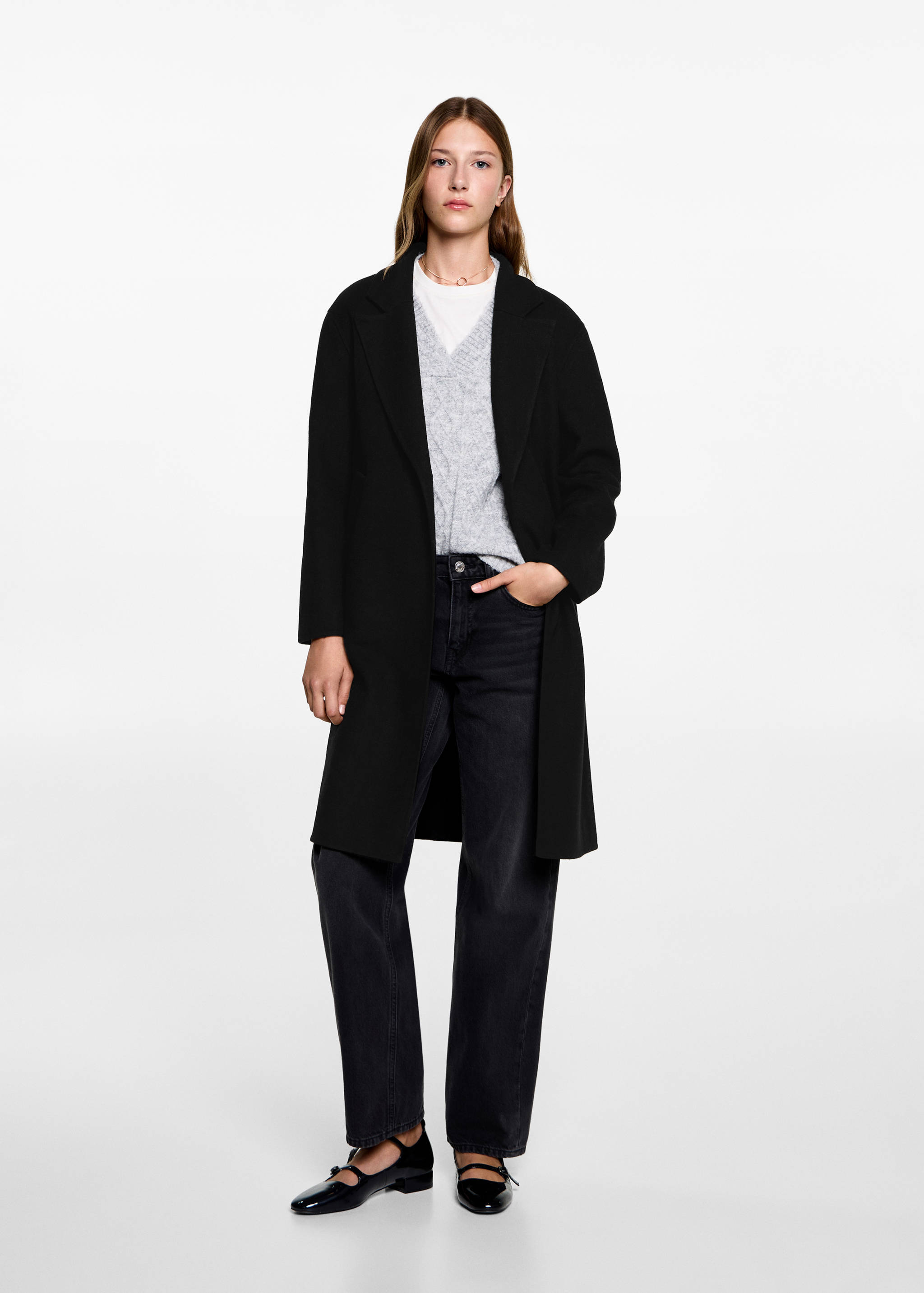 Long cloth coat - General plane
