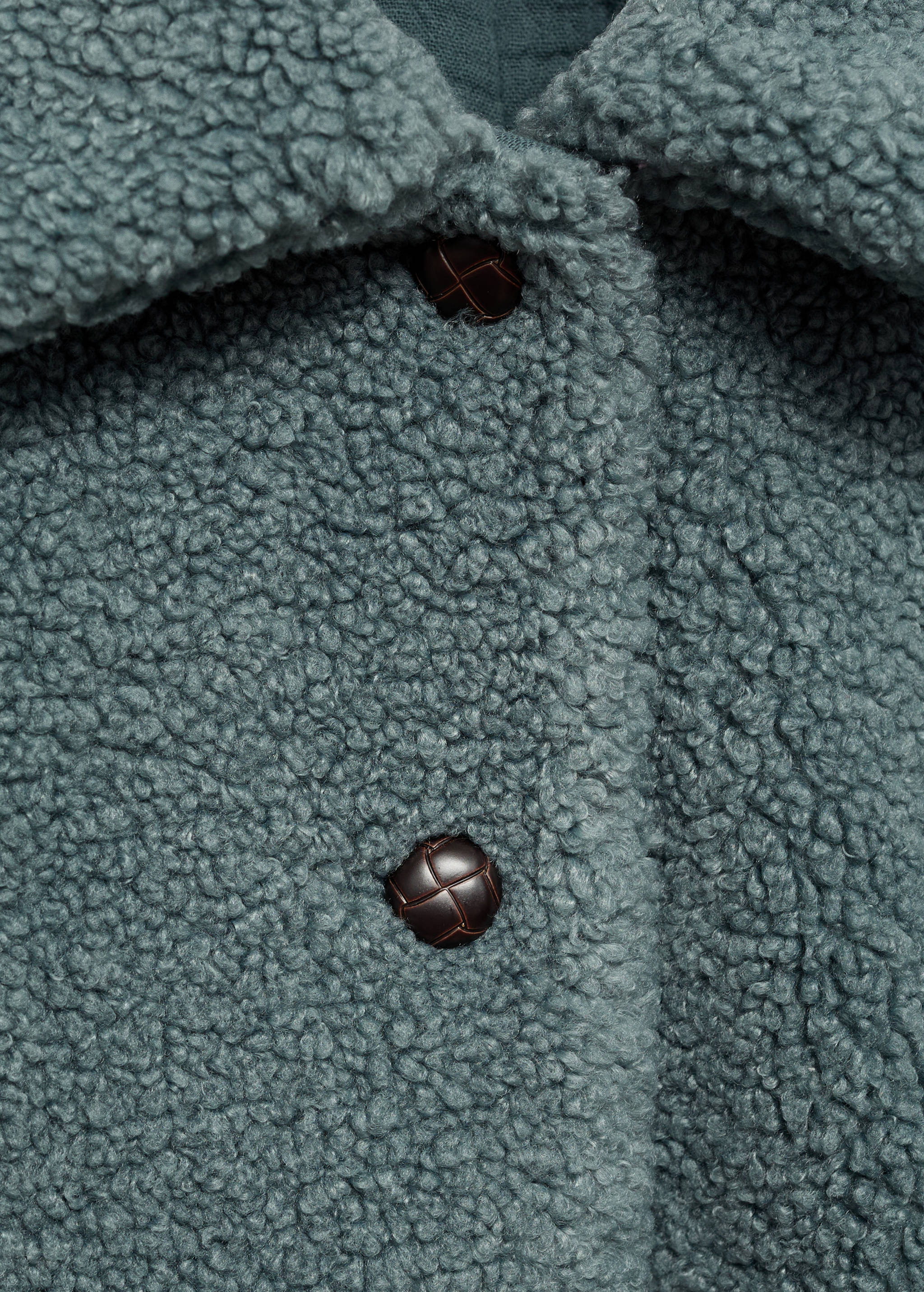 Shearling-effect coat - Details of the article 8