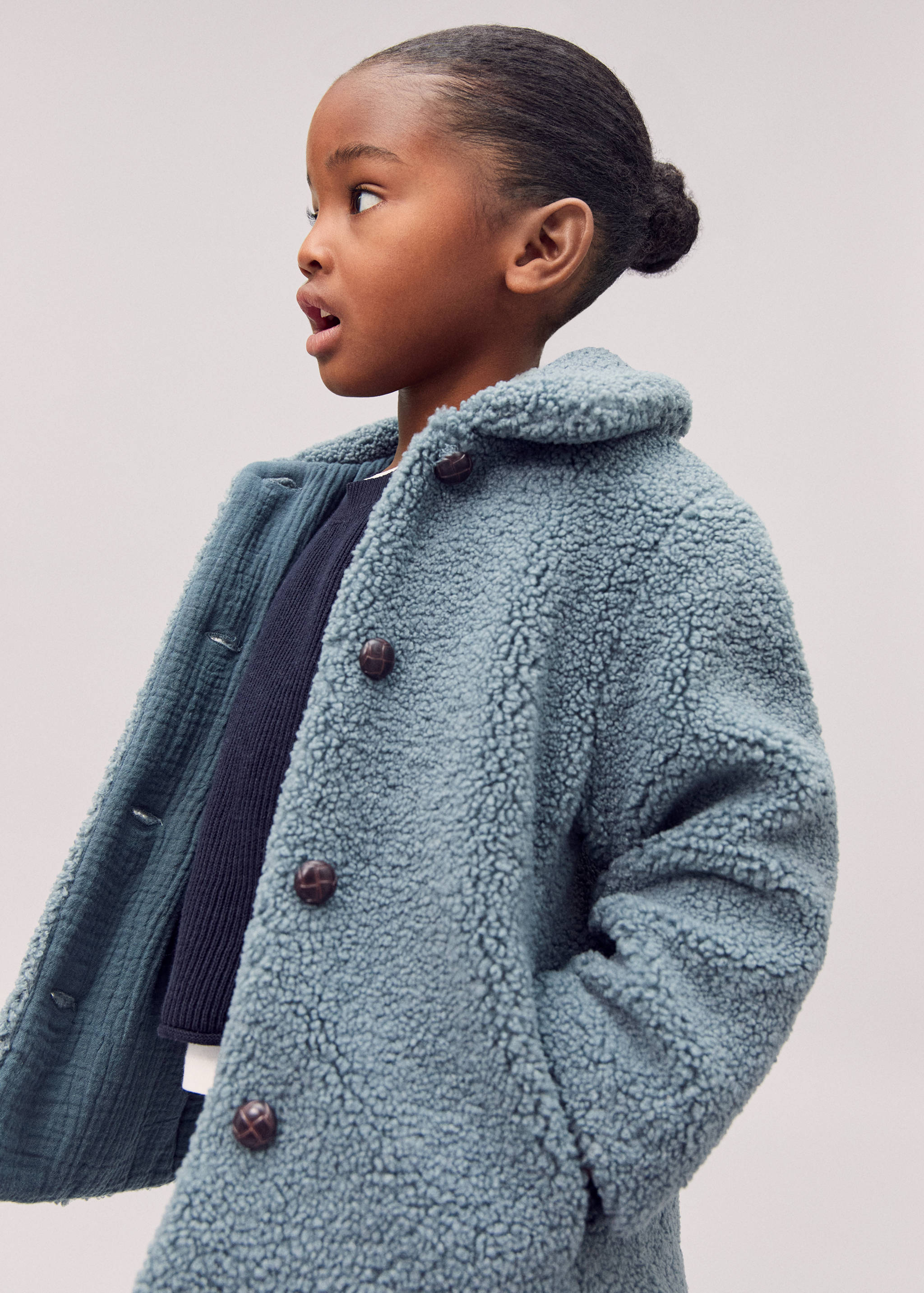 Shearling-effect coat - Details of the article 5