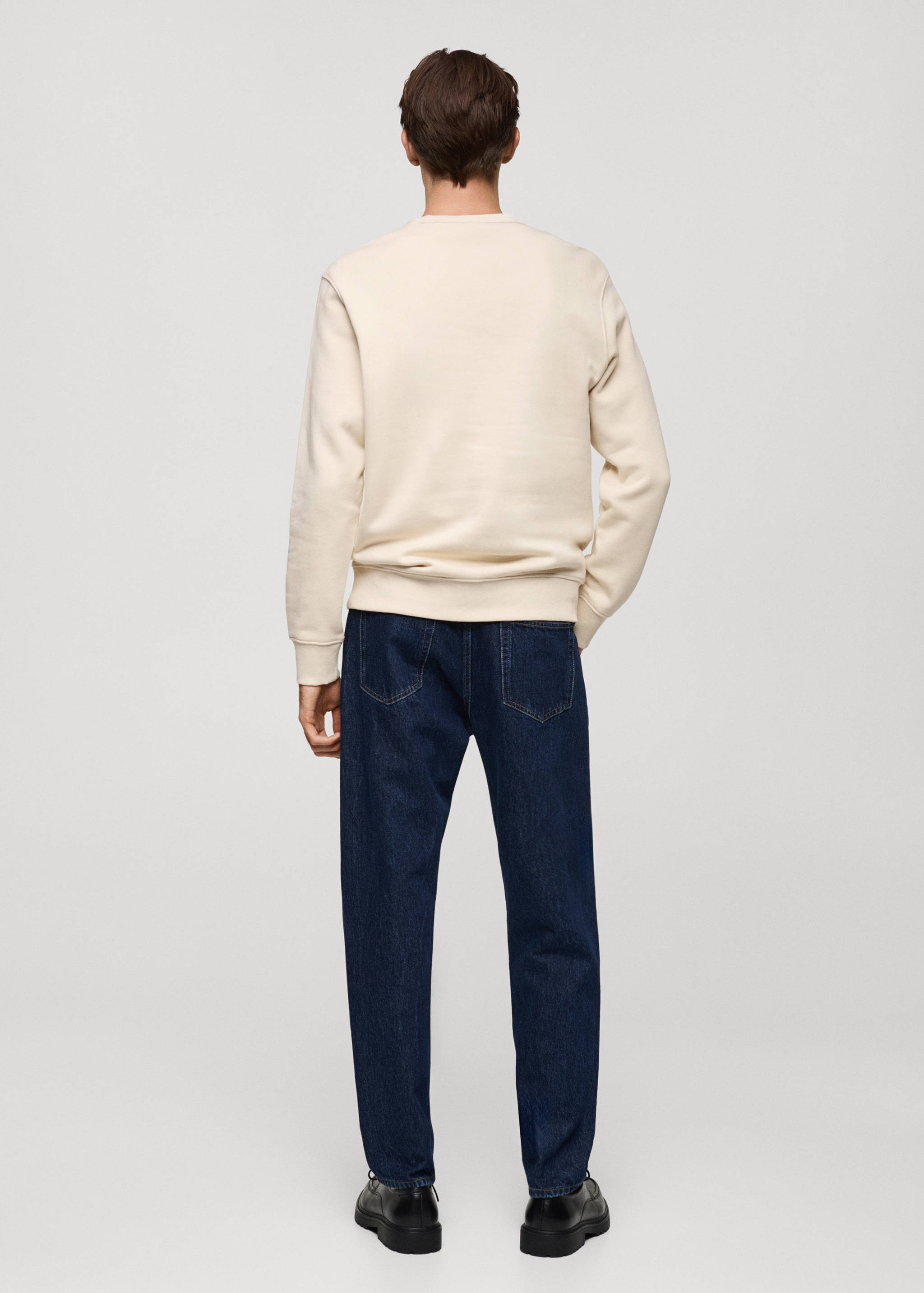 Plush cotton sweatshirt - Reverse of the article