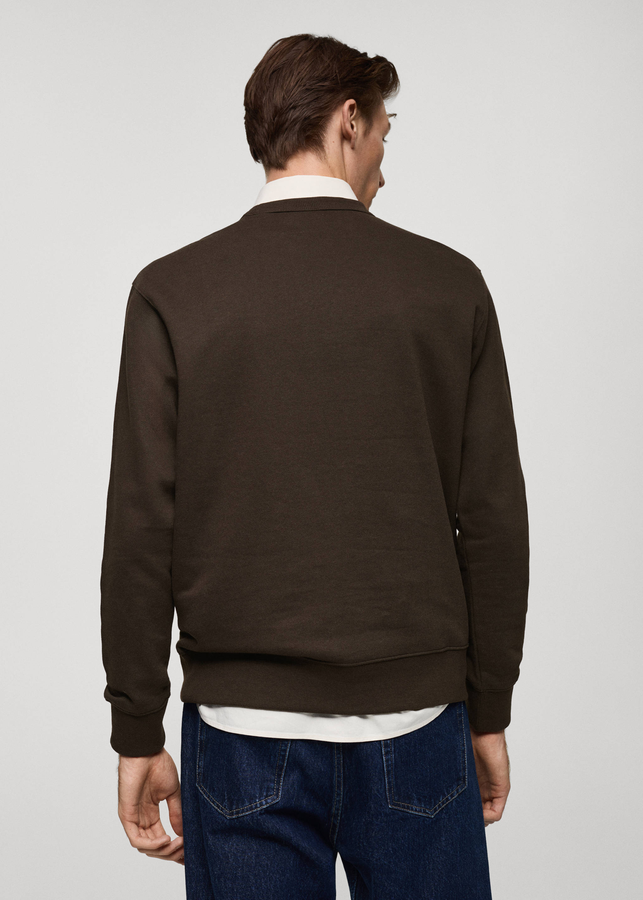 Plush cotton sweatshirt - Reverse of the article