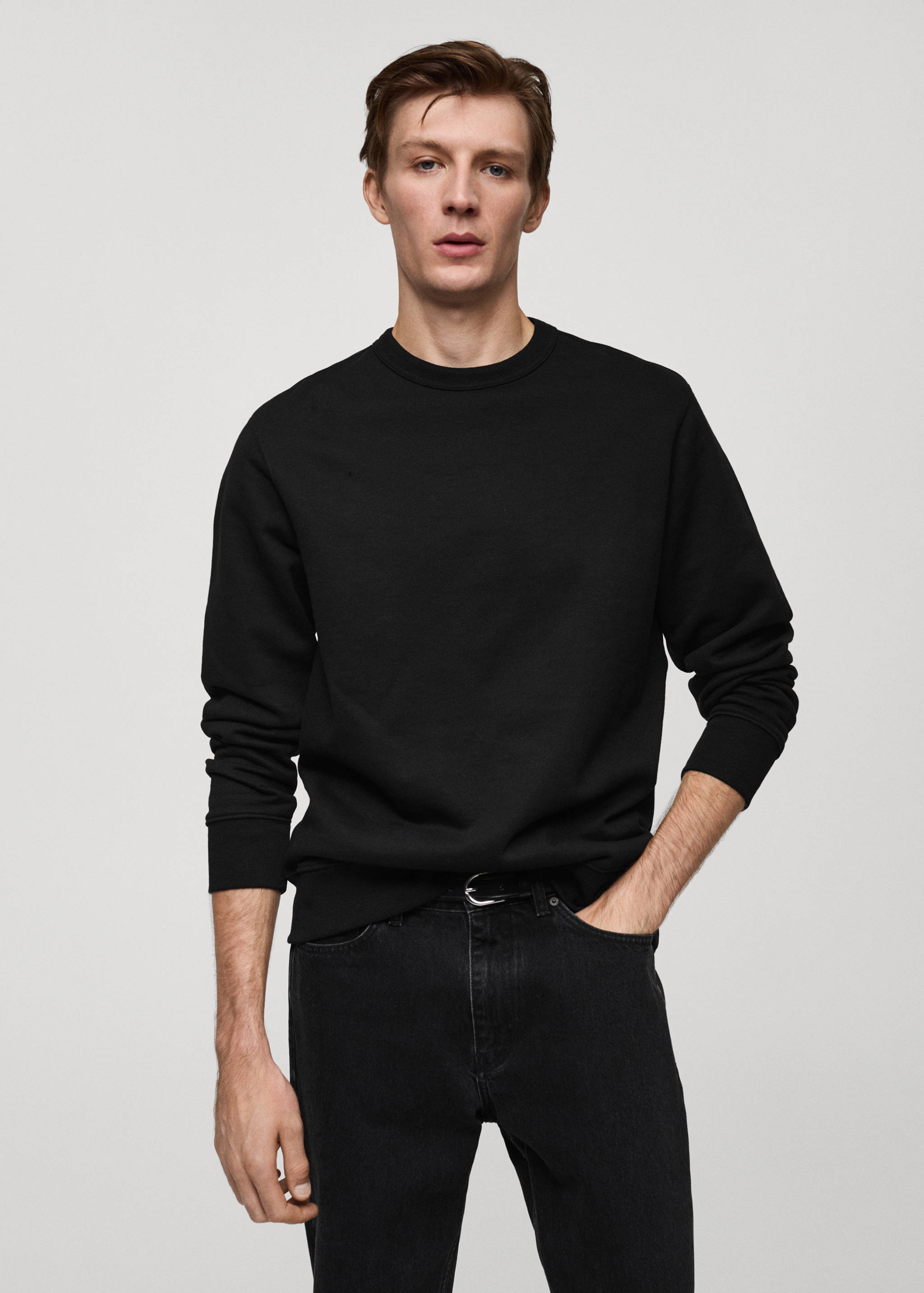 Sudadera felpa algodón - Plano medio