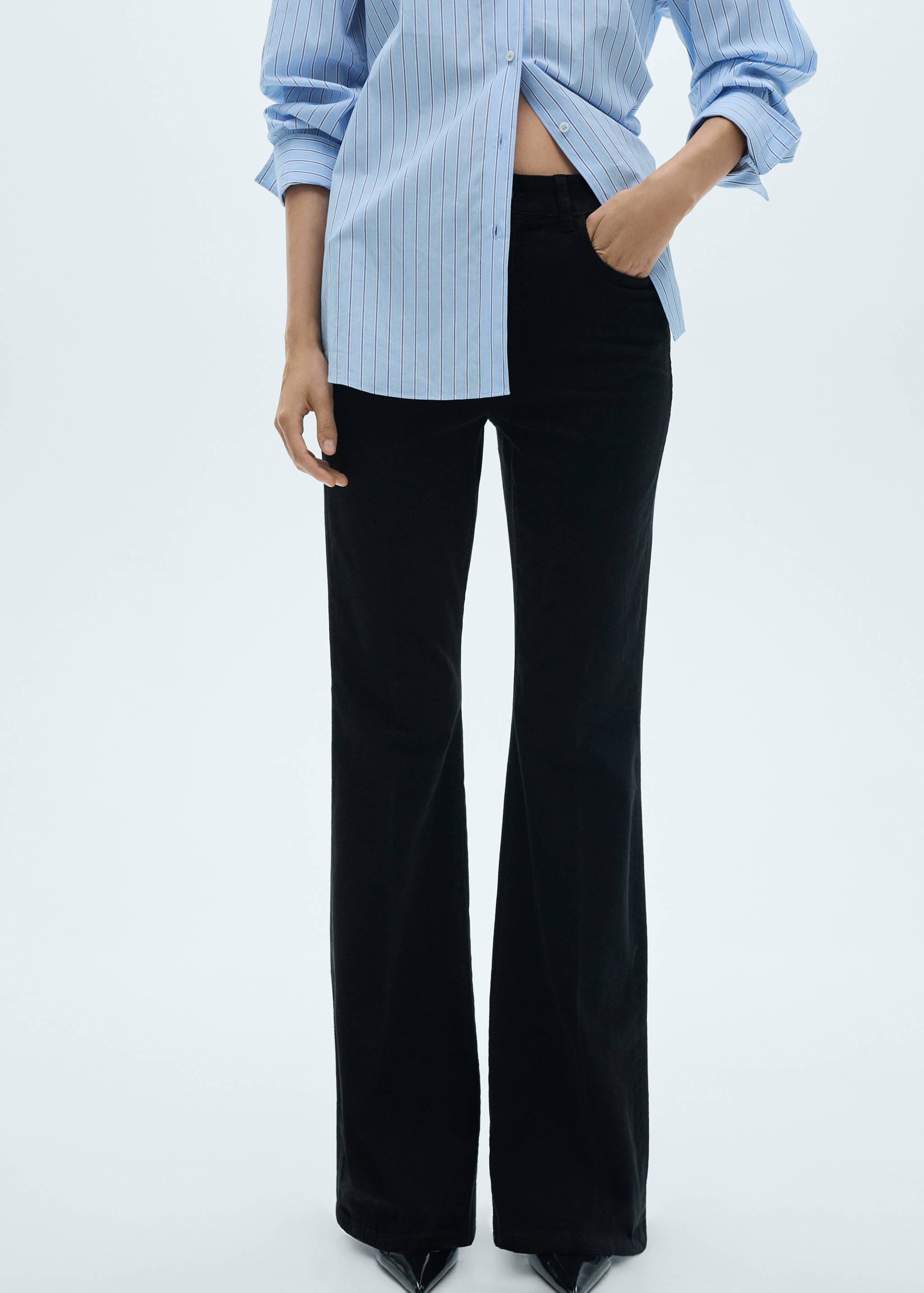 Violeta flared corduroy pants - Medium plane